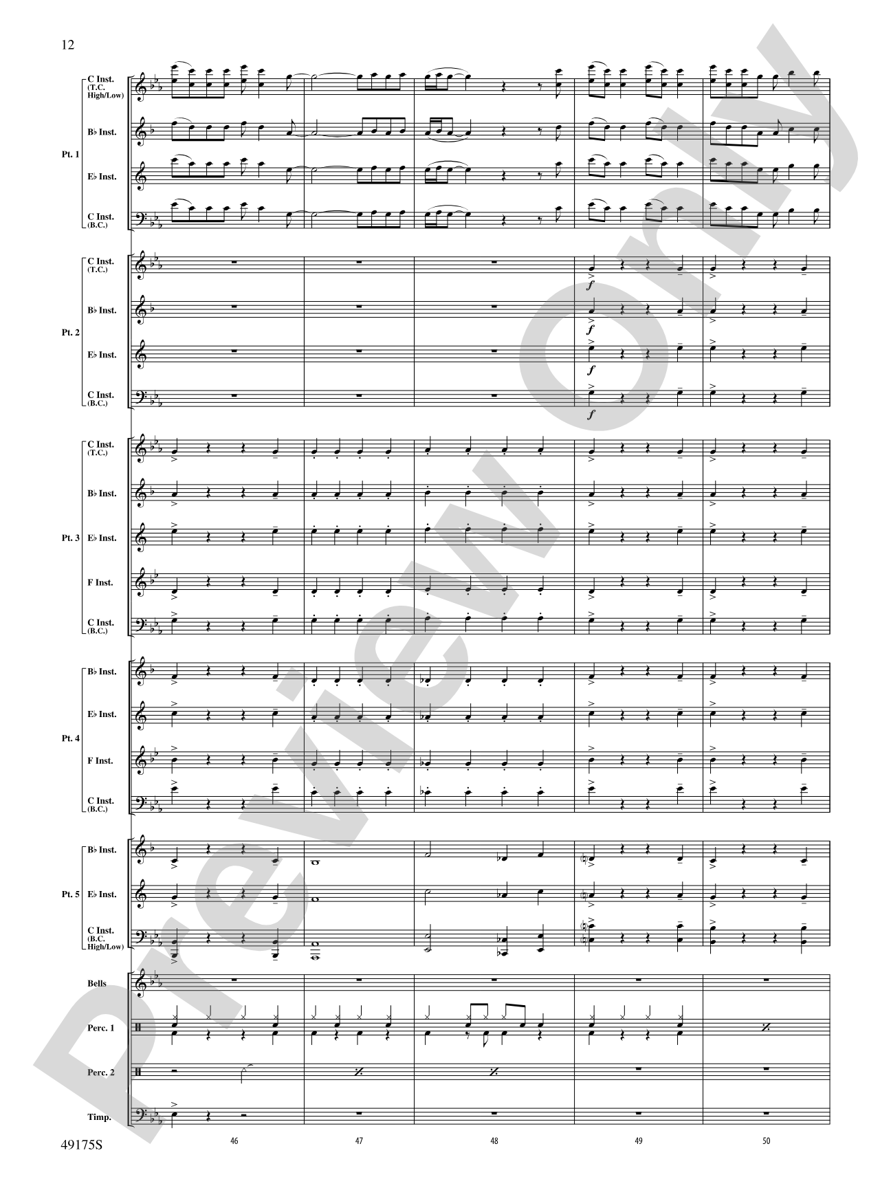 You'll Be Back: Flexible Band/String Ensemble Score & Parts