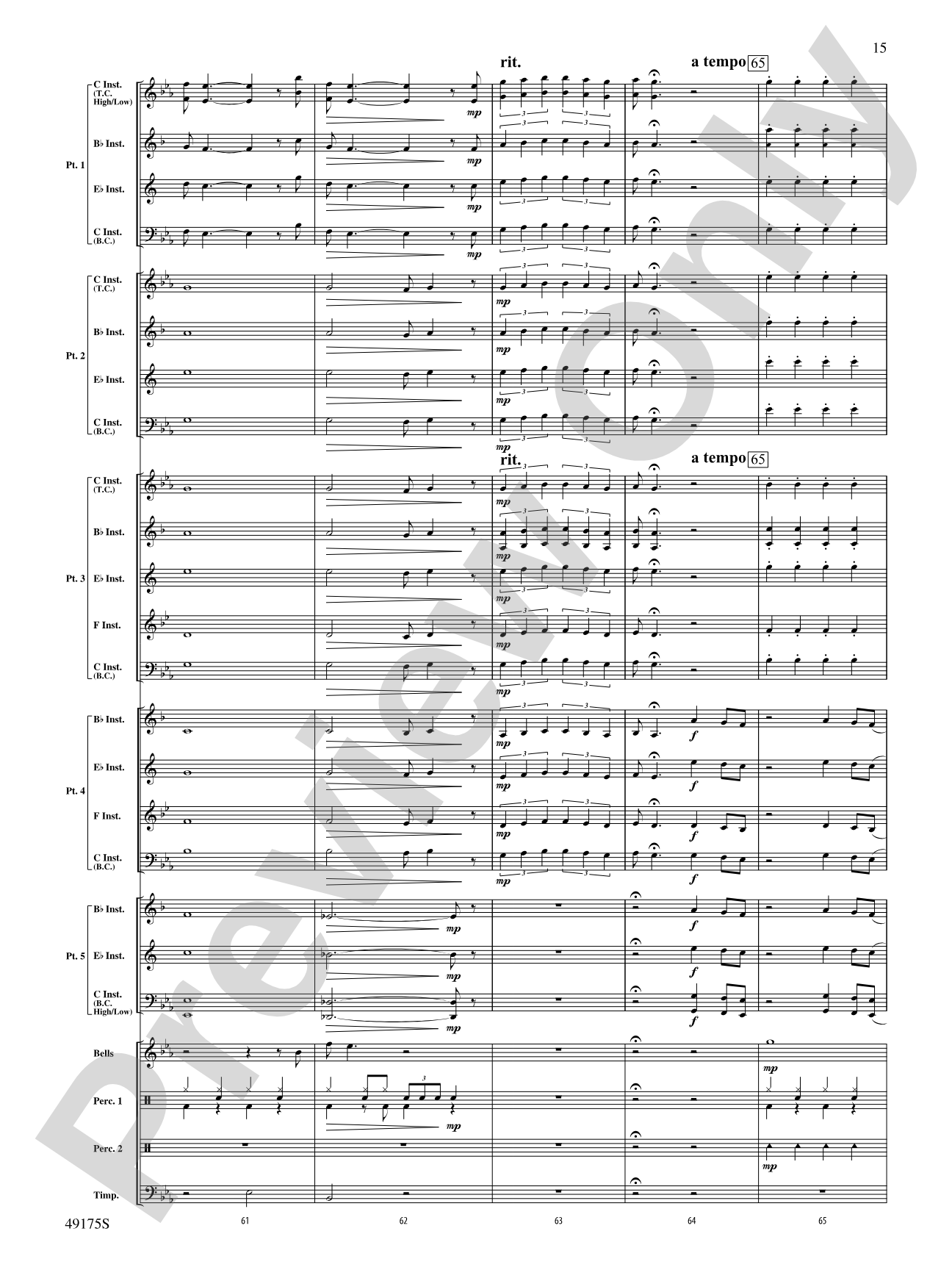 You'll Be Back: Flexible Band/String Ensemble Score & Parts