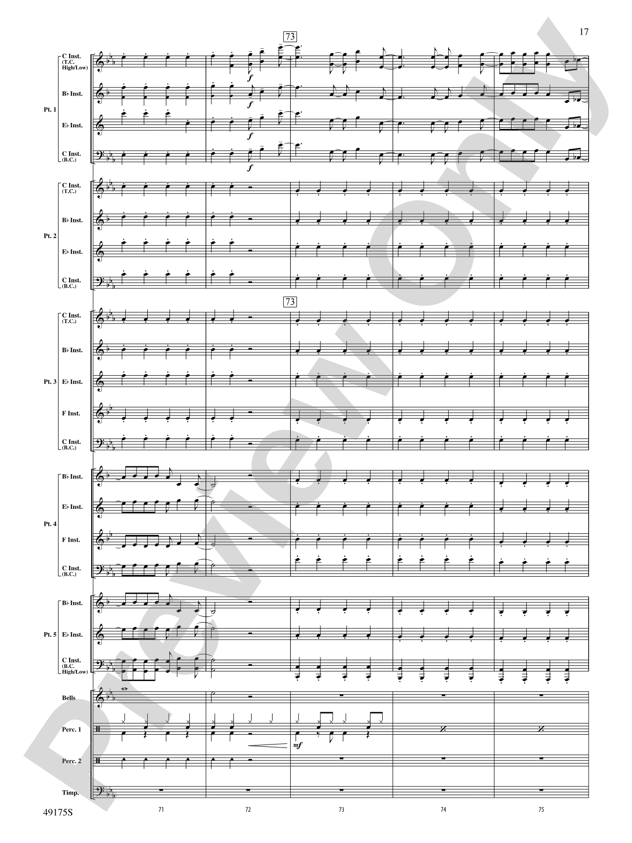 You'll Be Back: Flexible Band/String Ensemble Score & Parts