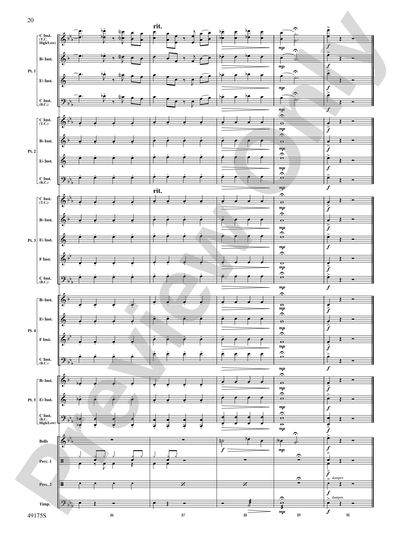 You'll Be Back: Flexible Band/String Ensemble Score & Parts