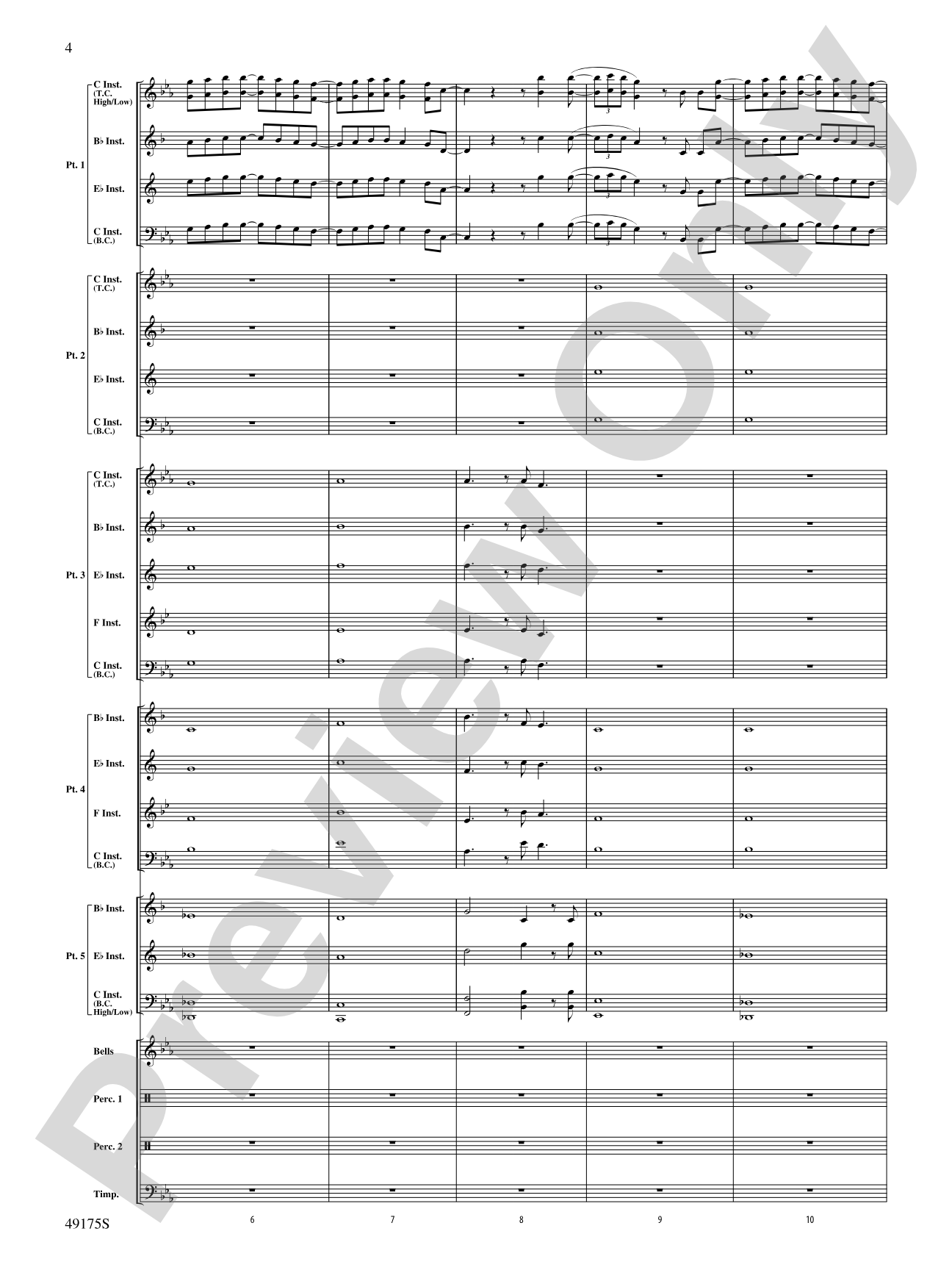 You'll Be Back: Flexible Band/String Ensemble Score & Parts
