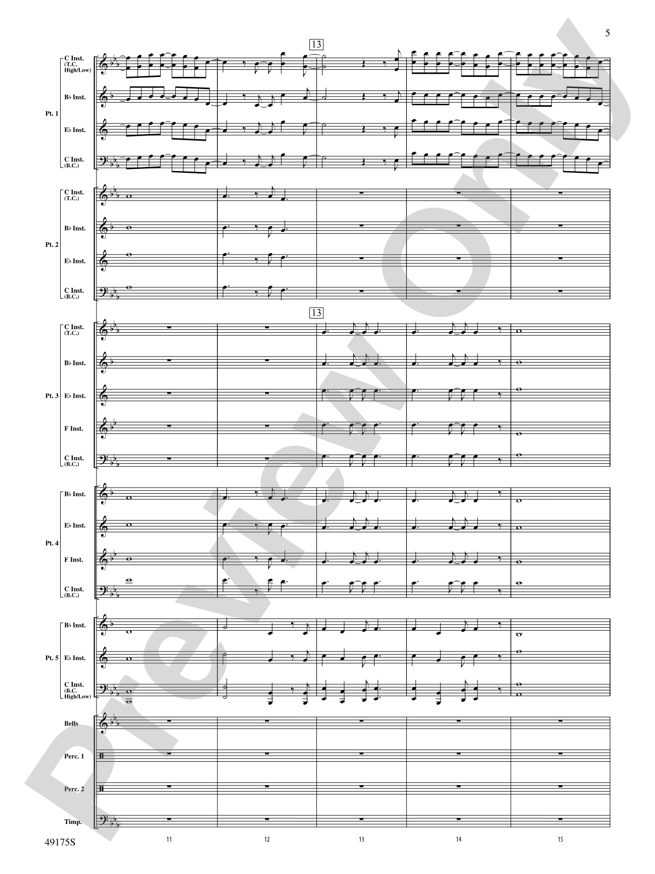 You'll Be Back: Flexible Band/String Ensemble Score & Parts