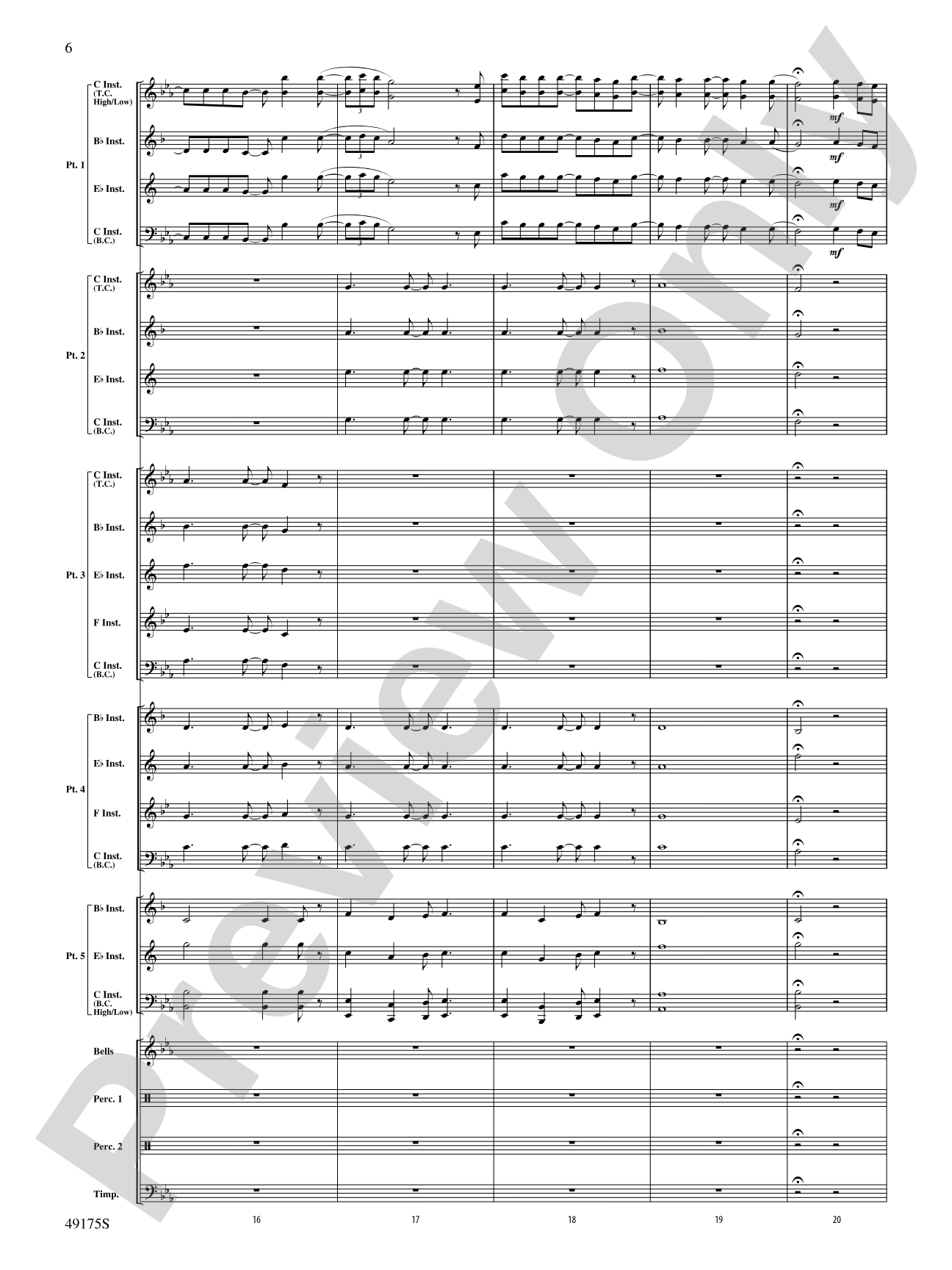 You'll Be Back: Flexible Band/String Ensemble Score & Parts