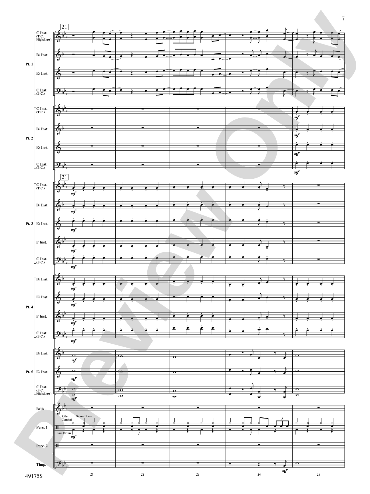 You'll Be Back: Flexible Band/String Ensemble Score & Parts