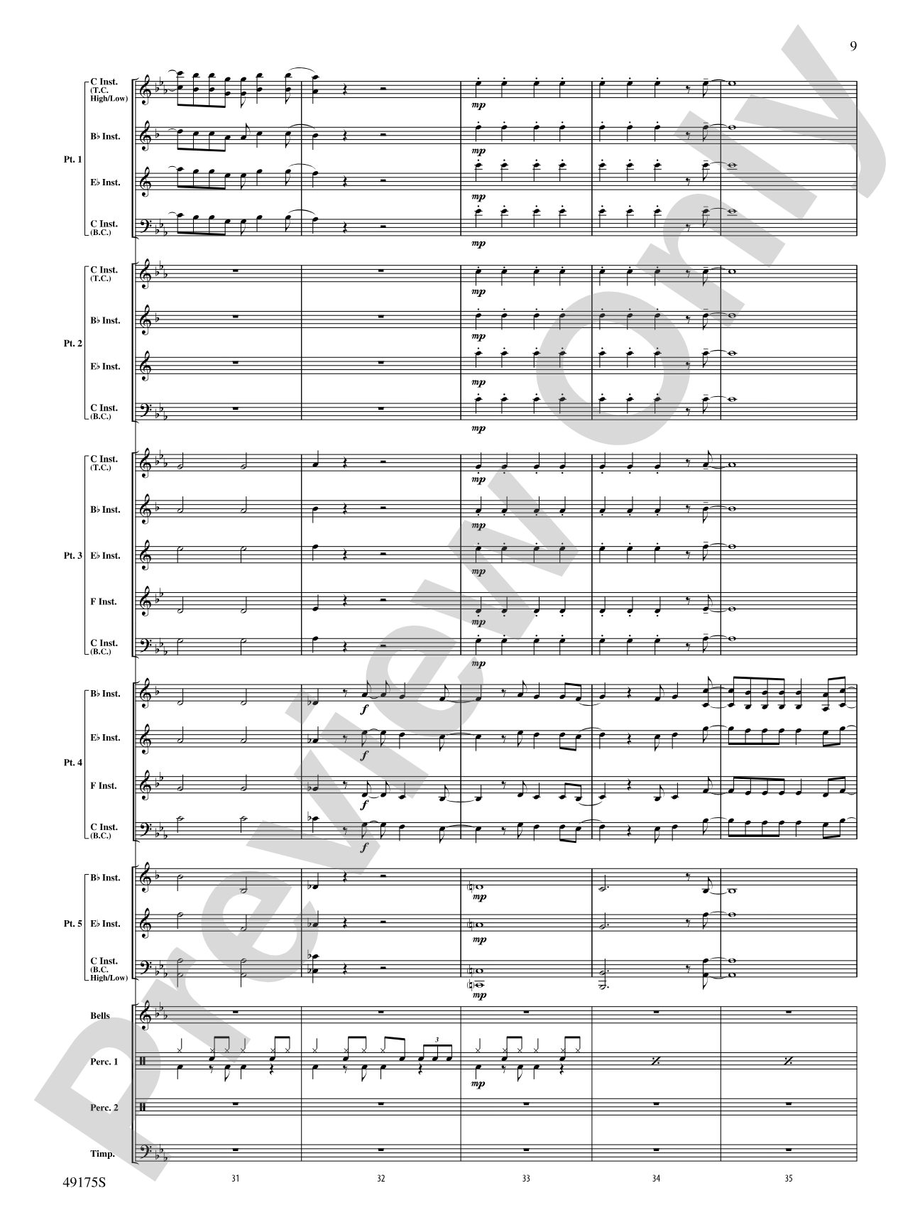 You'll Be Back: Flexible Band/String Ensemble Score & Parts