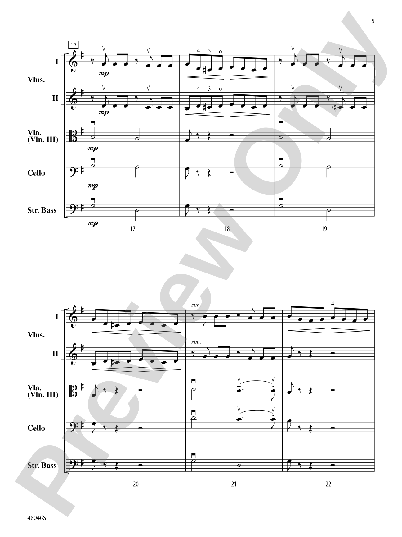Mozart and Company: String Orchestra Conductor Score & Parts