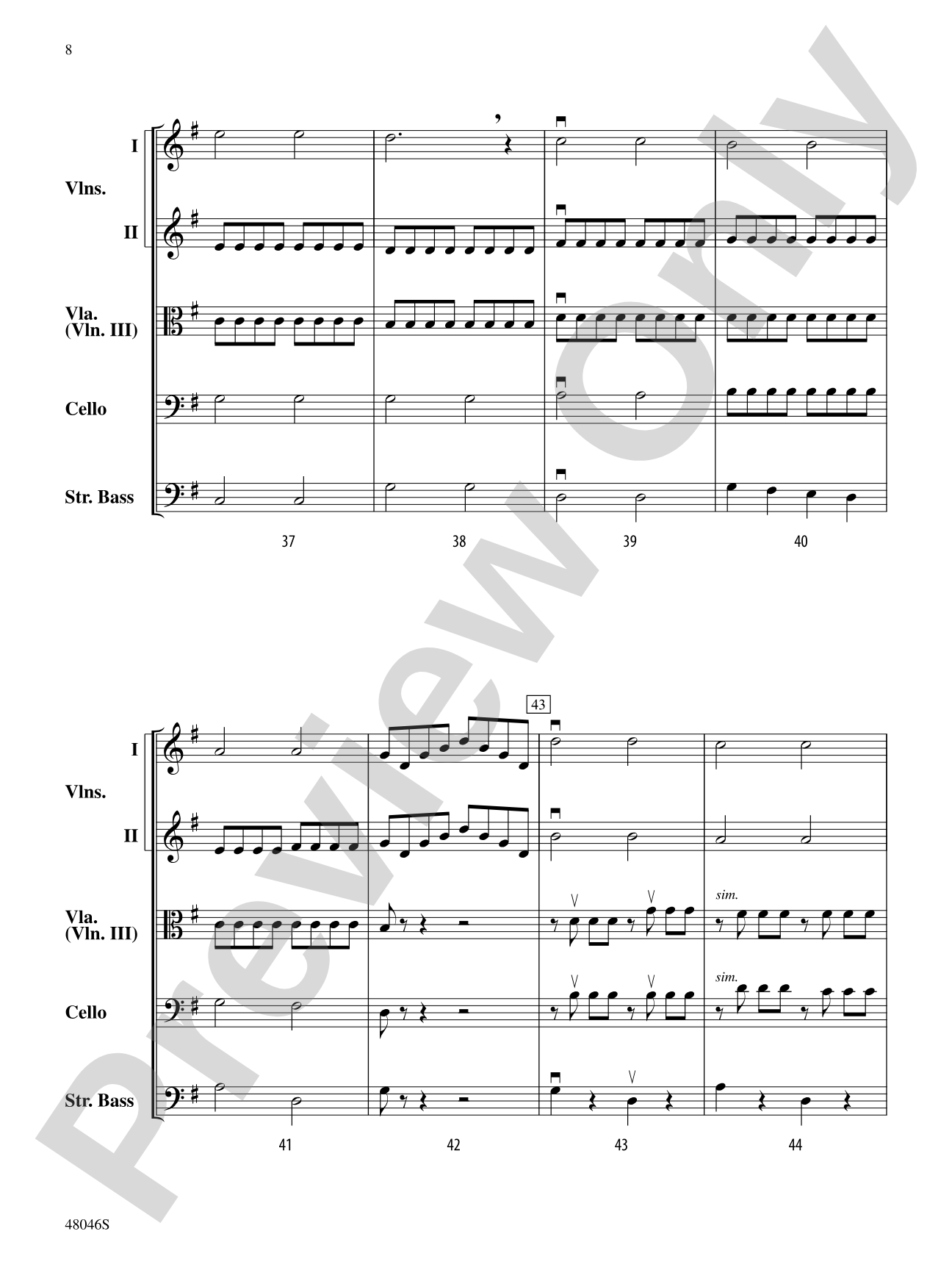 Mozart and Company: String Orchestra Conductor Score & Parts