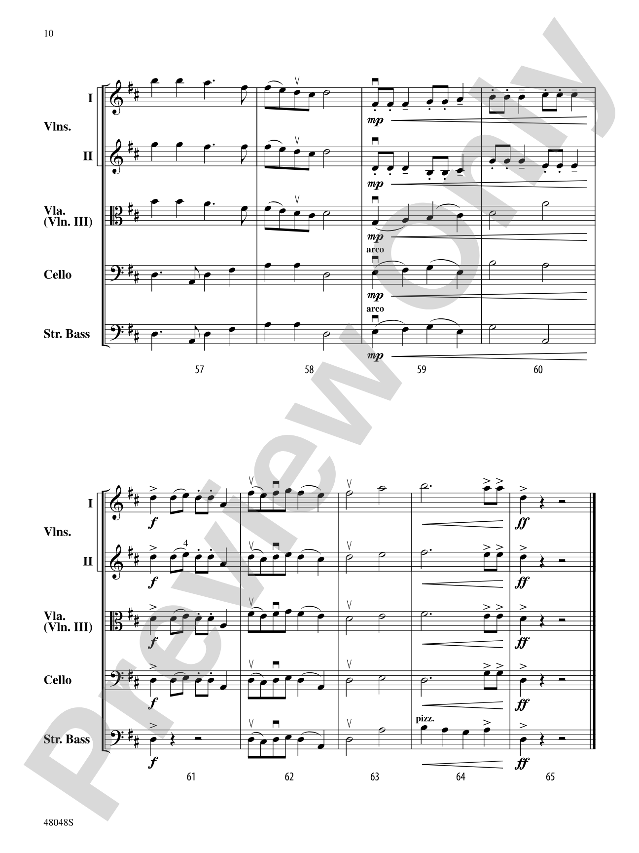 A Christmas Canticle: String Orchestra Conductor Score & Parts