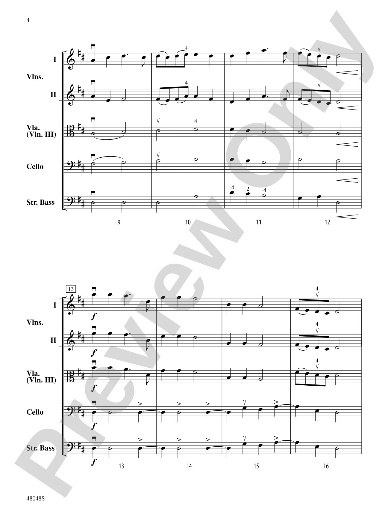 A Christmas Canticle: String Orchestra Conductor Score & Parts