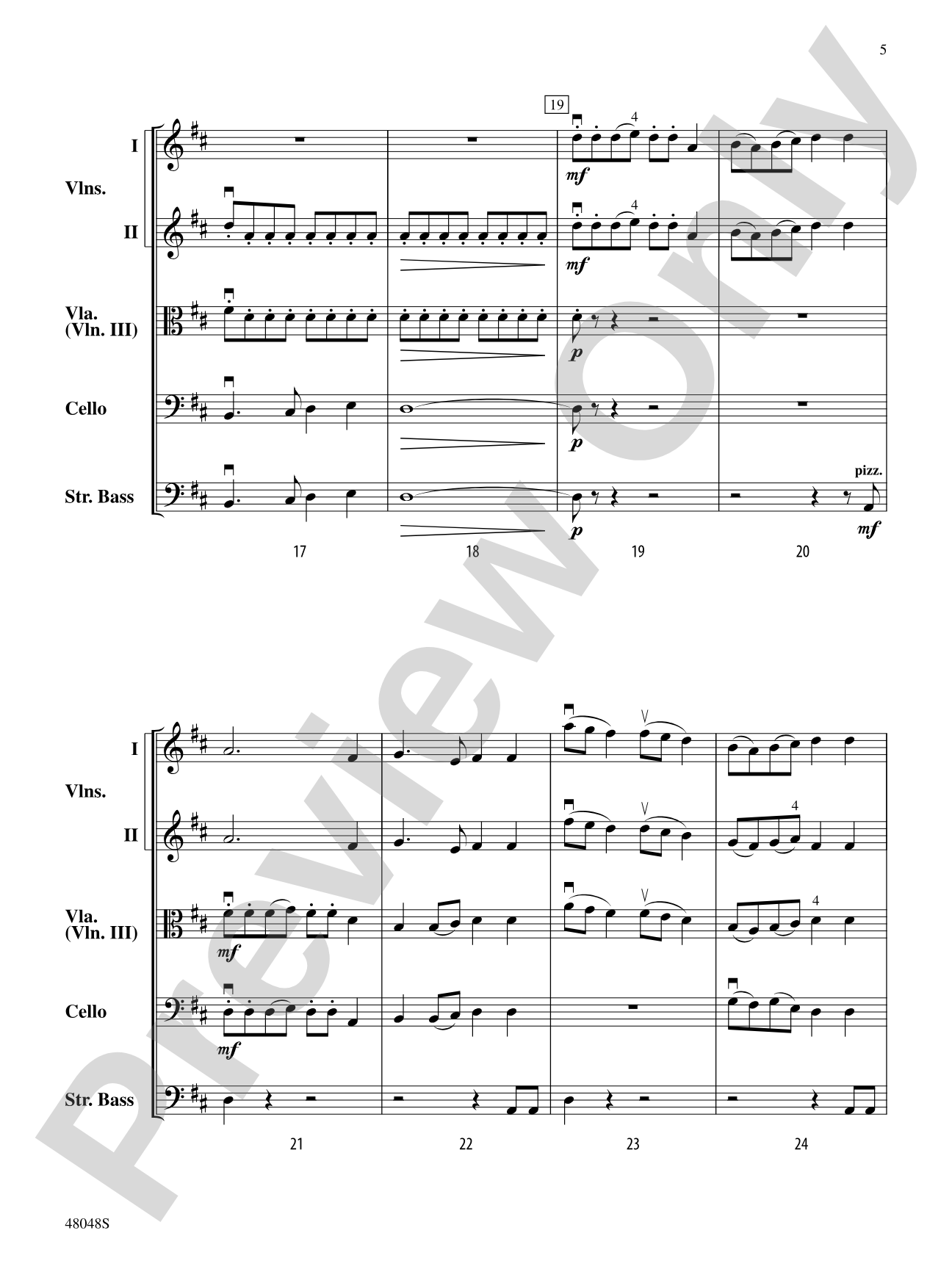 A Christmas Canticle: String Orchestra Conductor Score & Parts