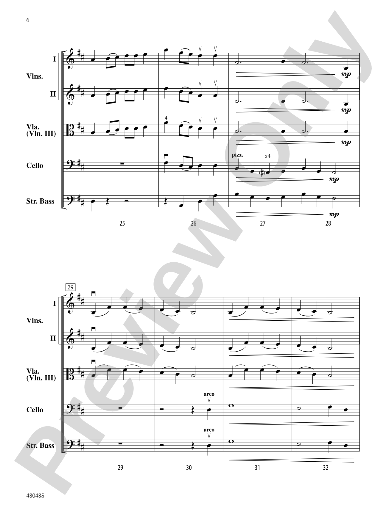 A Christmas Canticle: String Orchestra Conductor Score & Parts