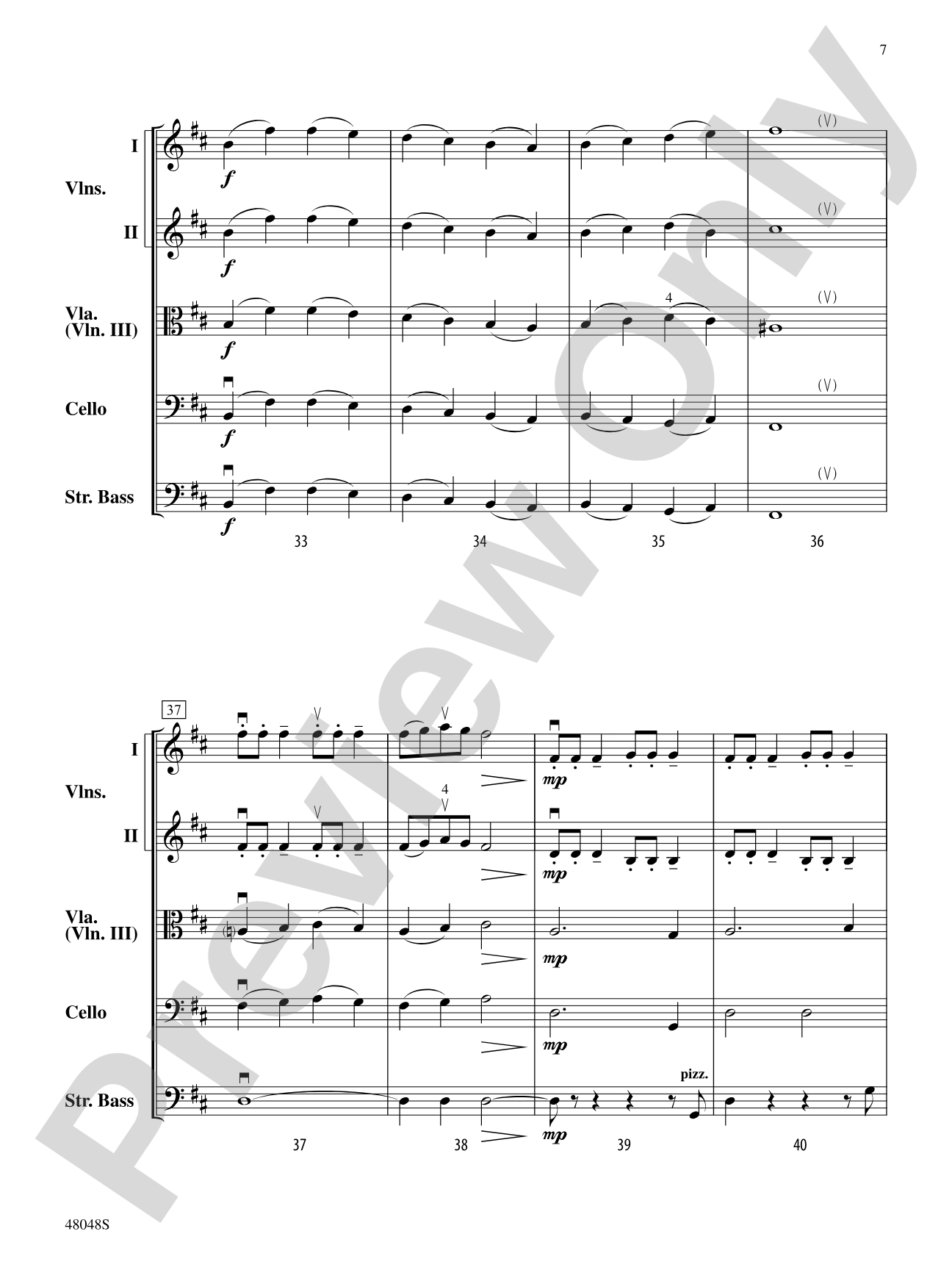 A Christmas Canticle: String Orchestra Conductor Score & Parts