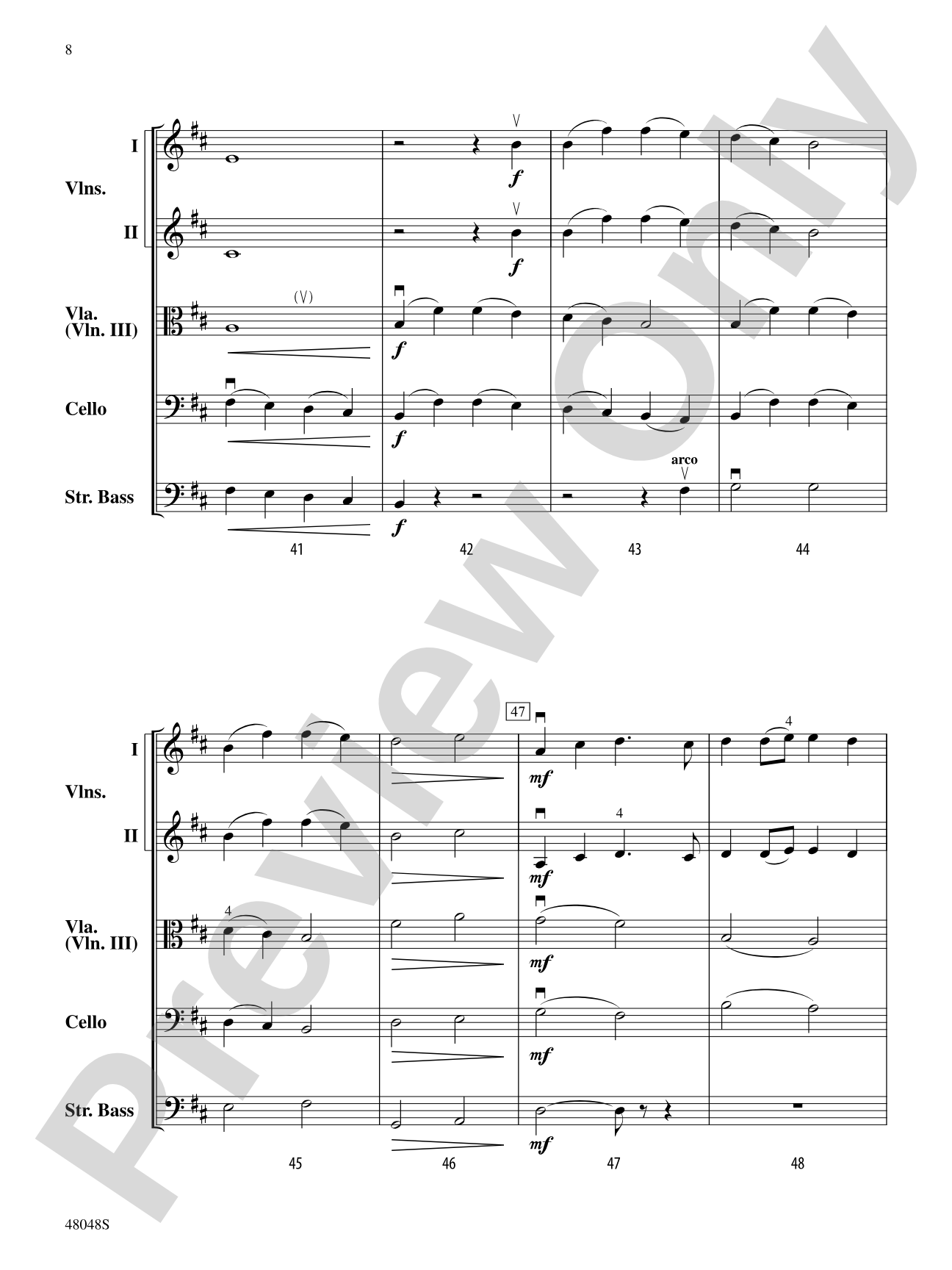 A Christmas Canticle: String Orchestra Conductor Score & Parts