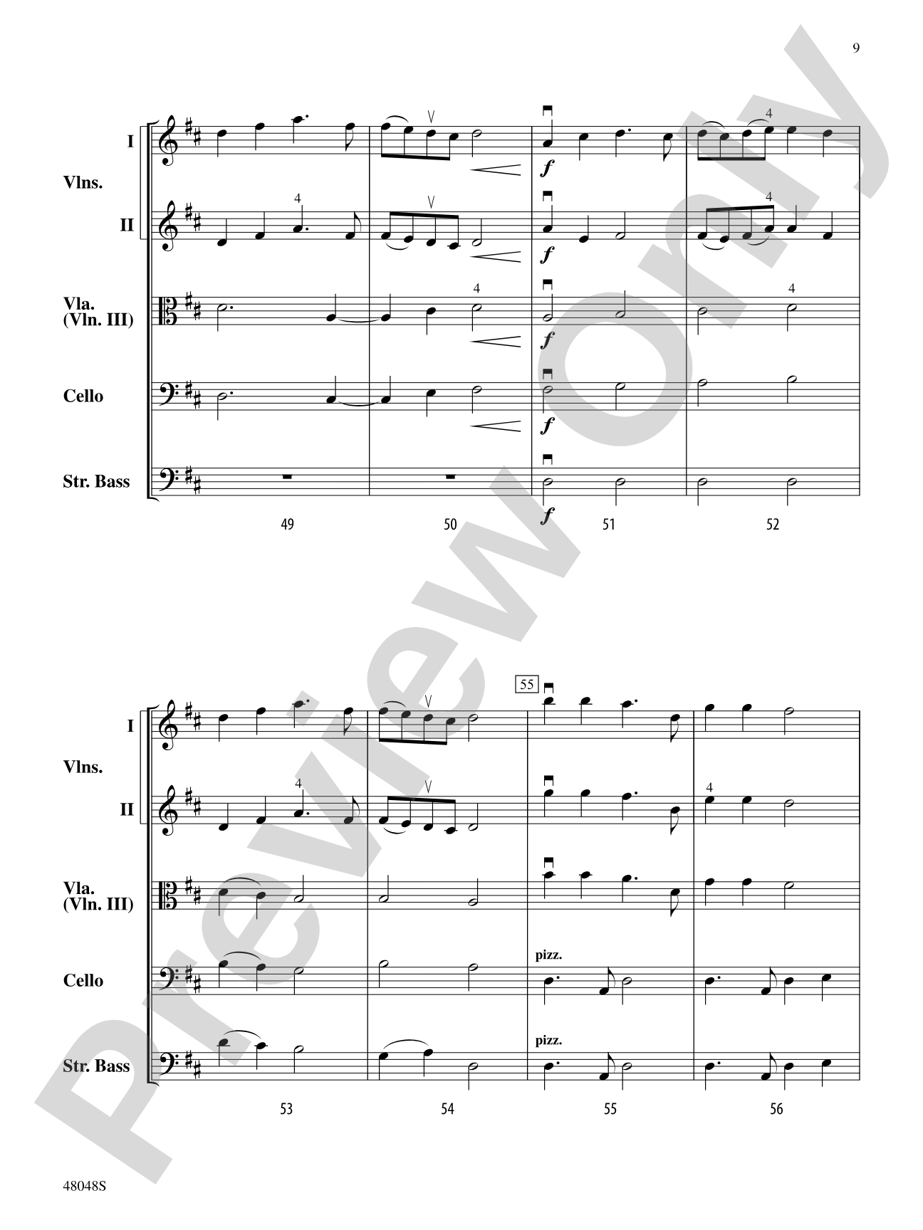 A Christmas Canticle: String Orchestra Conductor Score & Parts