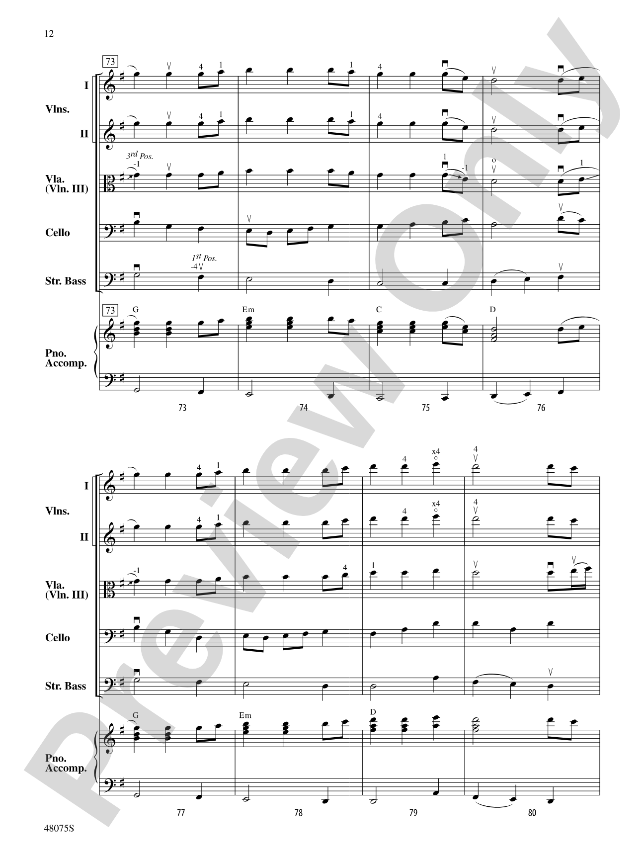 Shifting Sands: String Orchestra Conductor Score & Parts