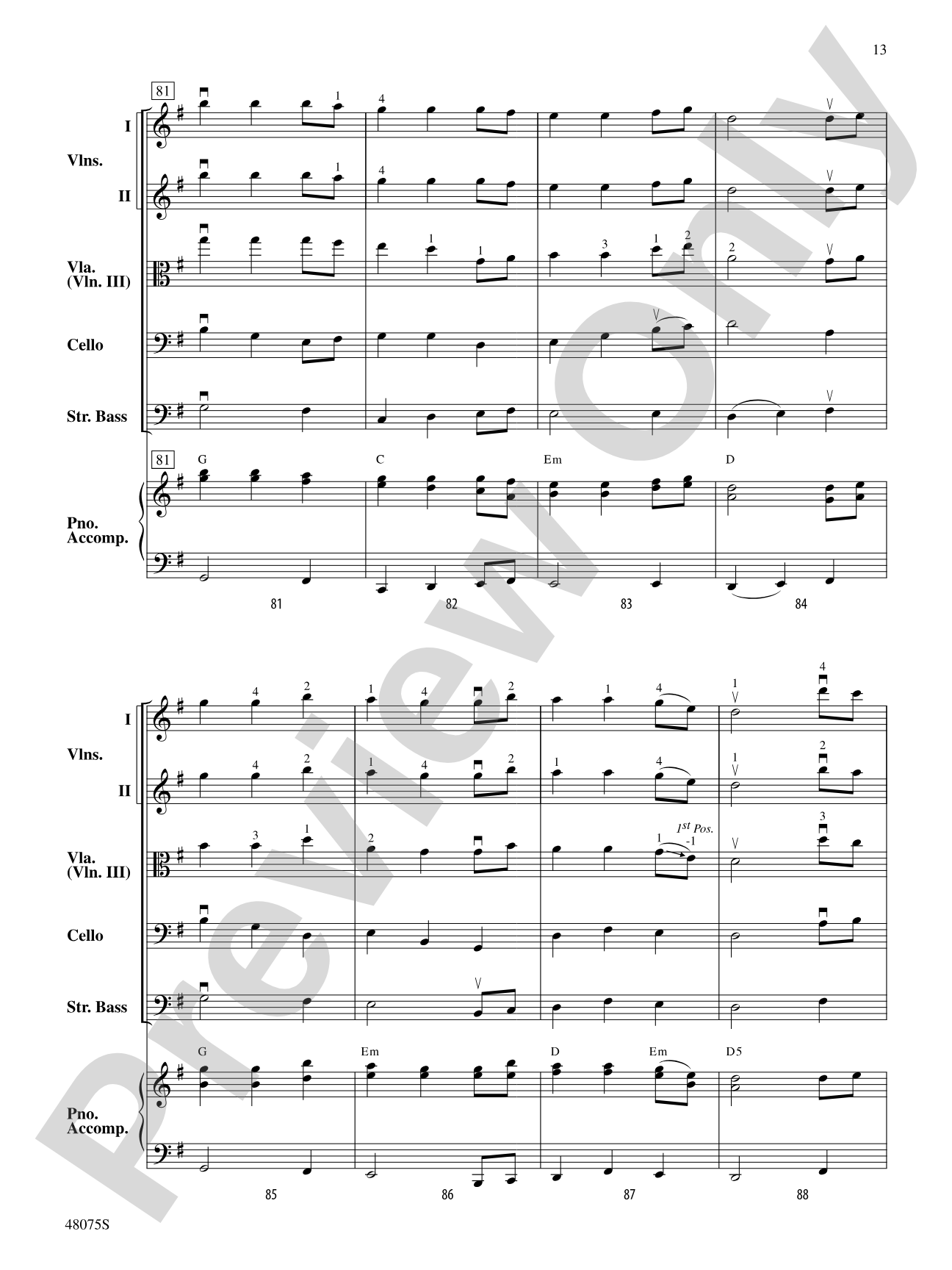 Shifting Sands: String Orchestra Conductor Score & Parts