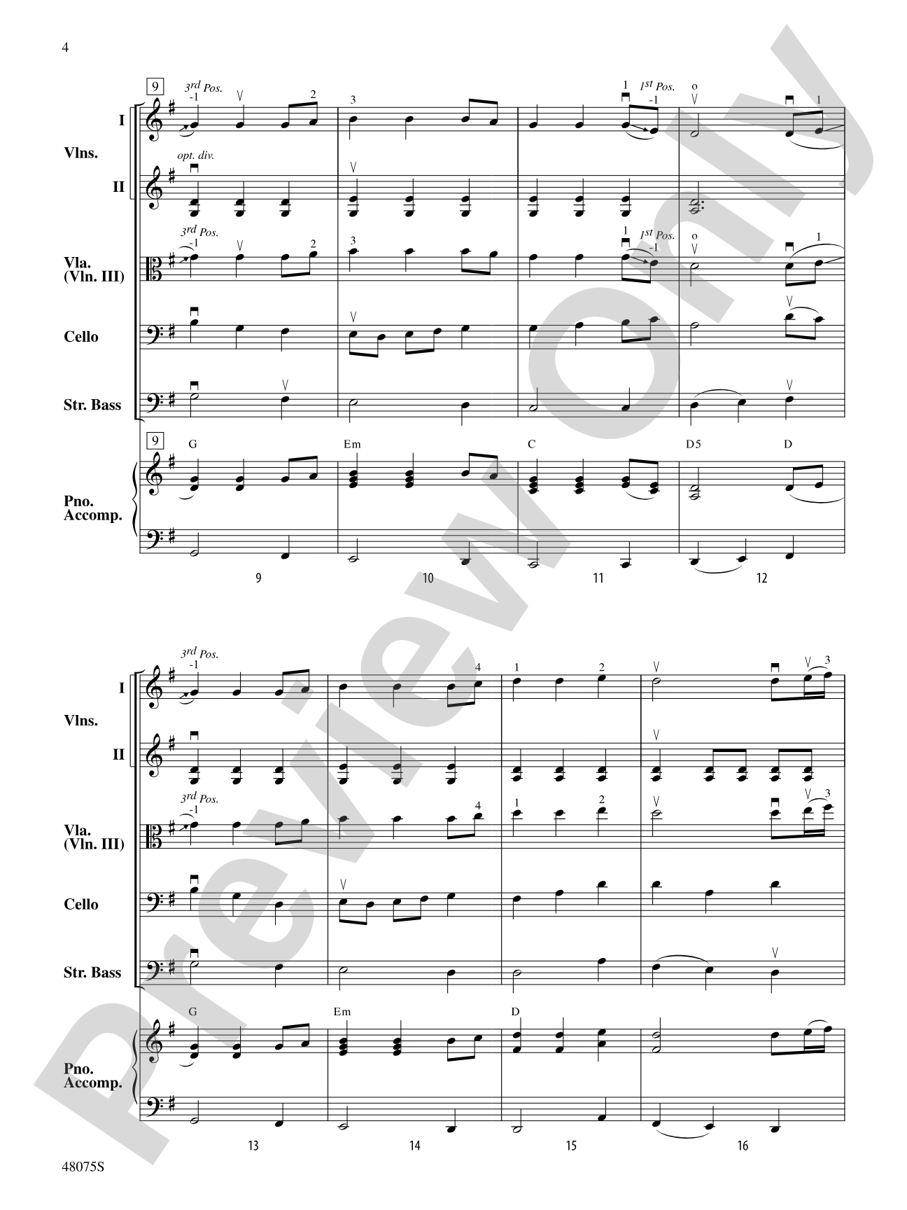 Shifting Sands: String Orchestra Conductor Score & Parts