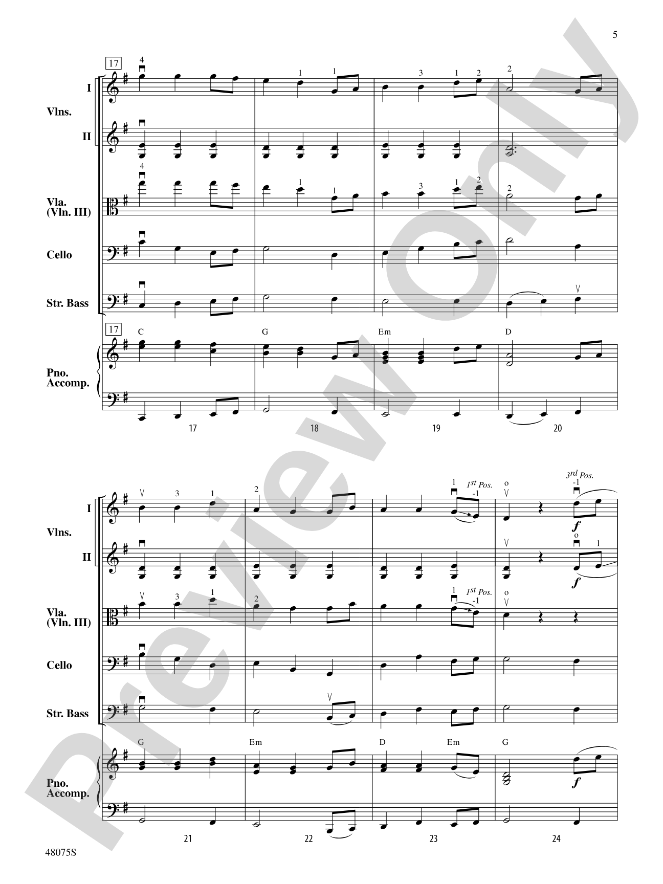Shifting Sands: String Orchestra Conductor Score & Parts