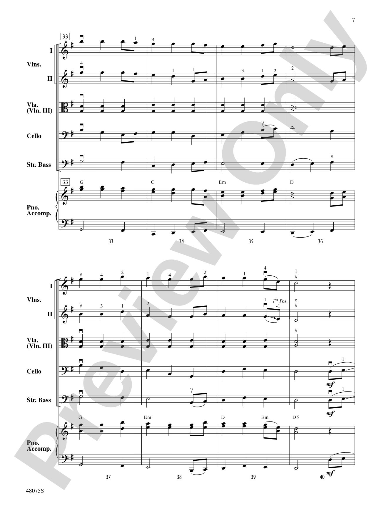 Shifting Sands: String Orchestra Conductor Score & Parts