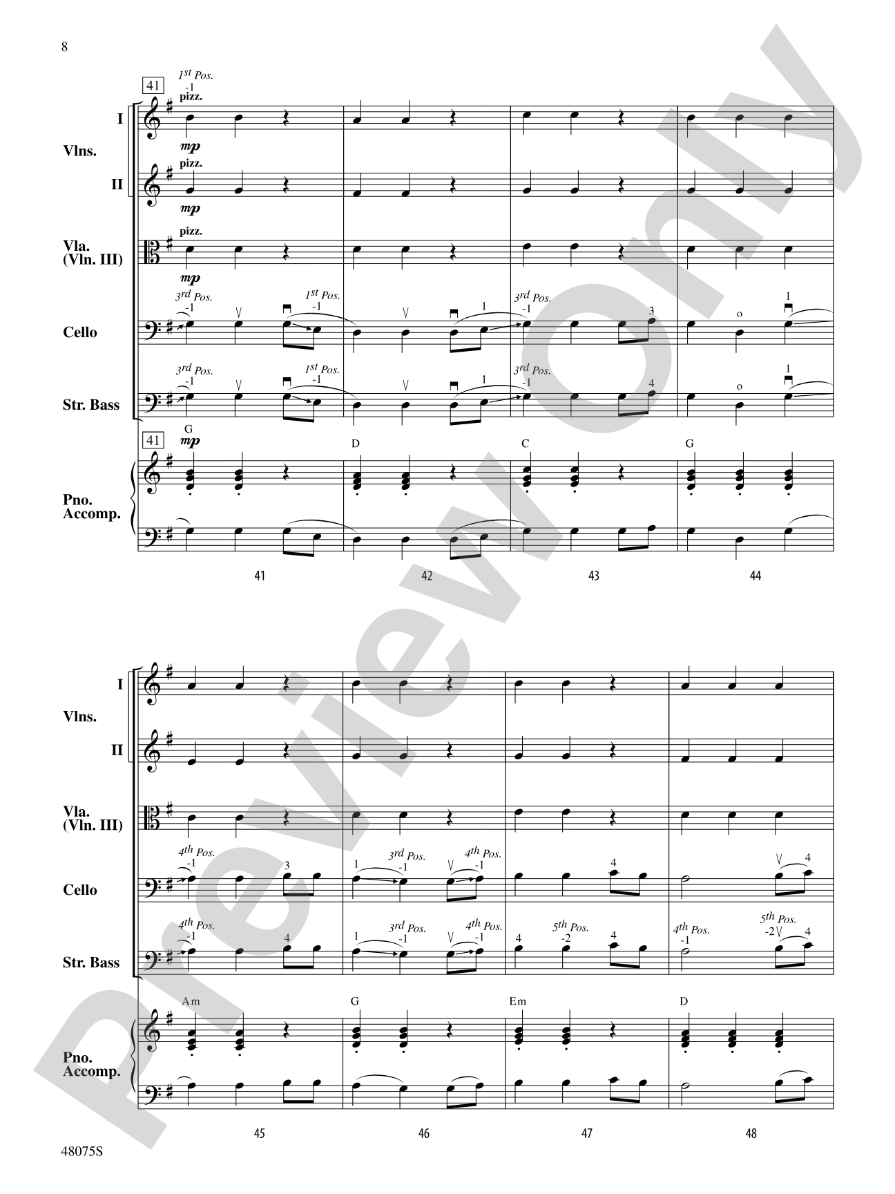 Shifting Sands: String Orchestra Conductor Score & Parts
