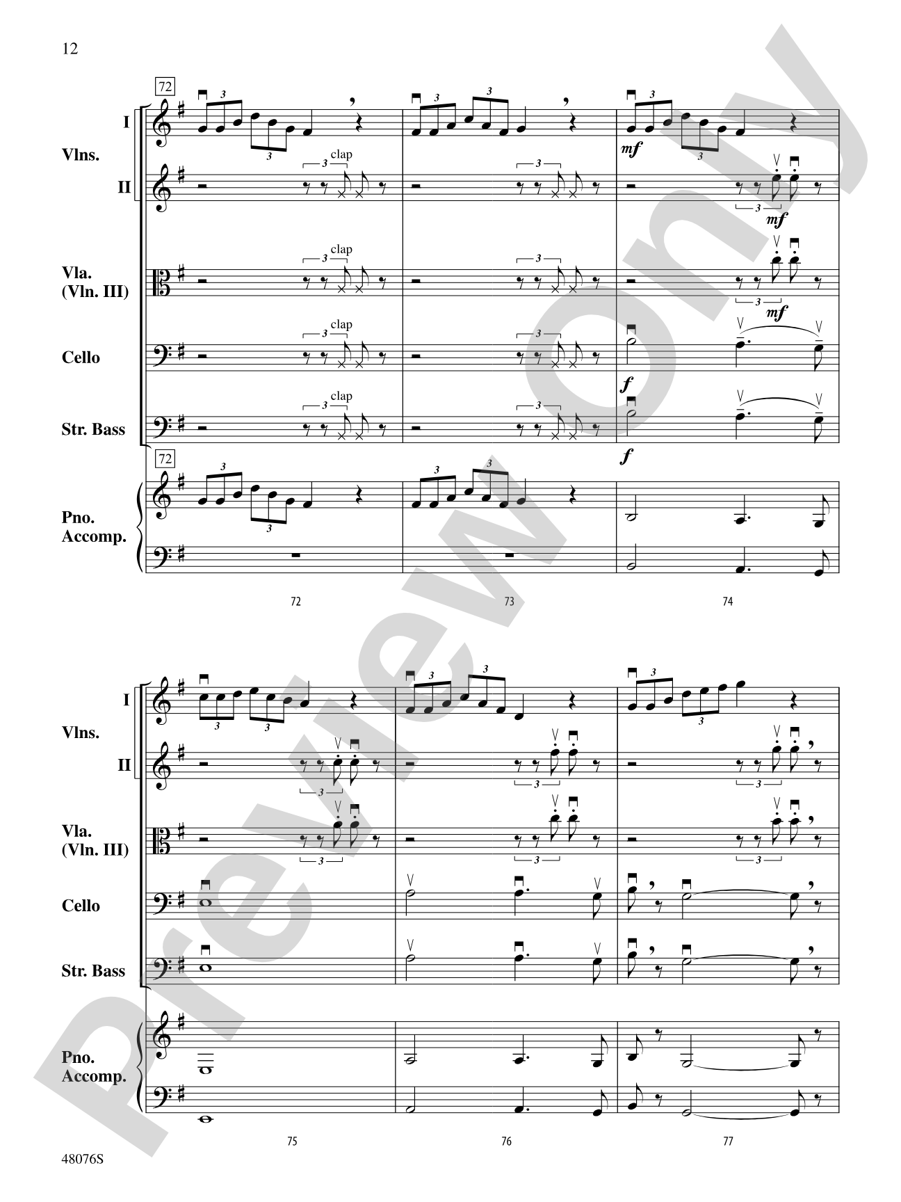 A Musical Passport: String Orchestra Conductor Score & Parts