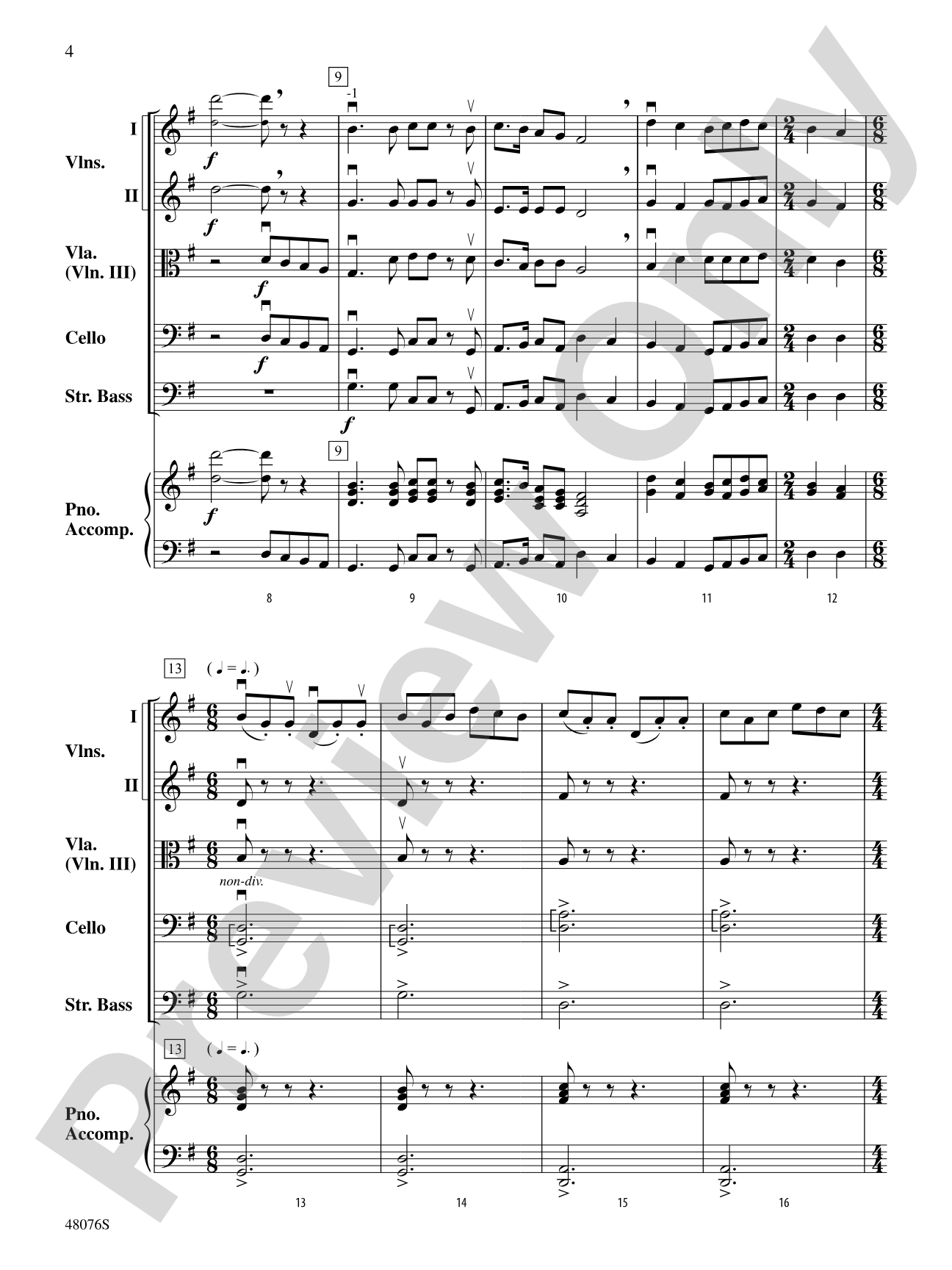 A Musical Passport: String Orchestra Conductor Score & Parts
