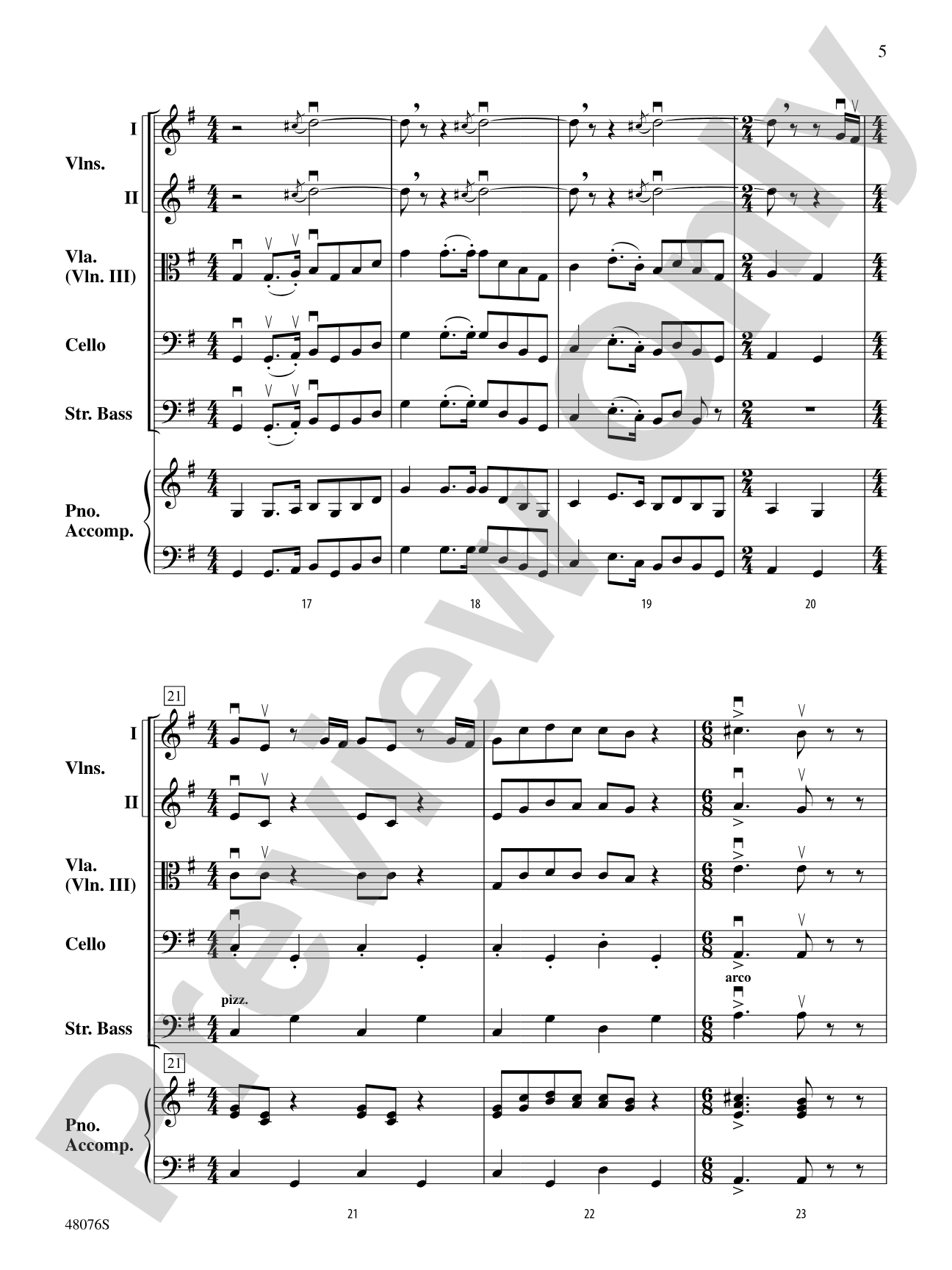 A Musical Passport: String Orchestra Conductor Score & Parts