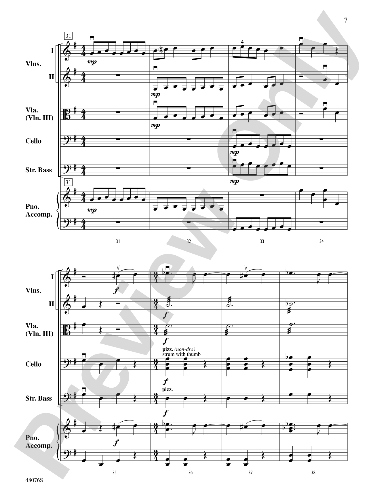 A Musical Passport: String Orchestra Conductor Score & Parts