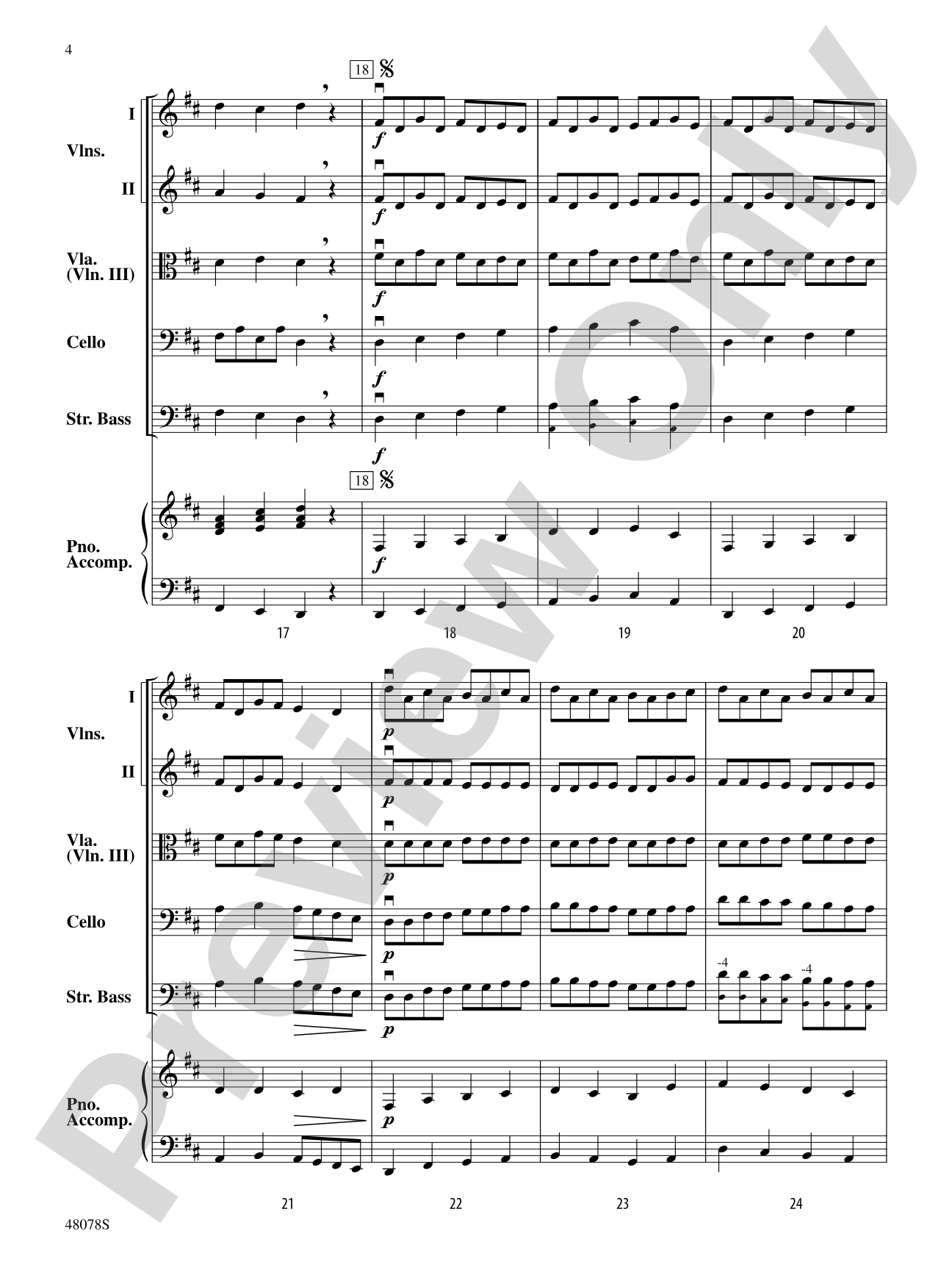 Dizzy Digits: Flexible String Ensemble Score & Parts