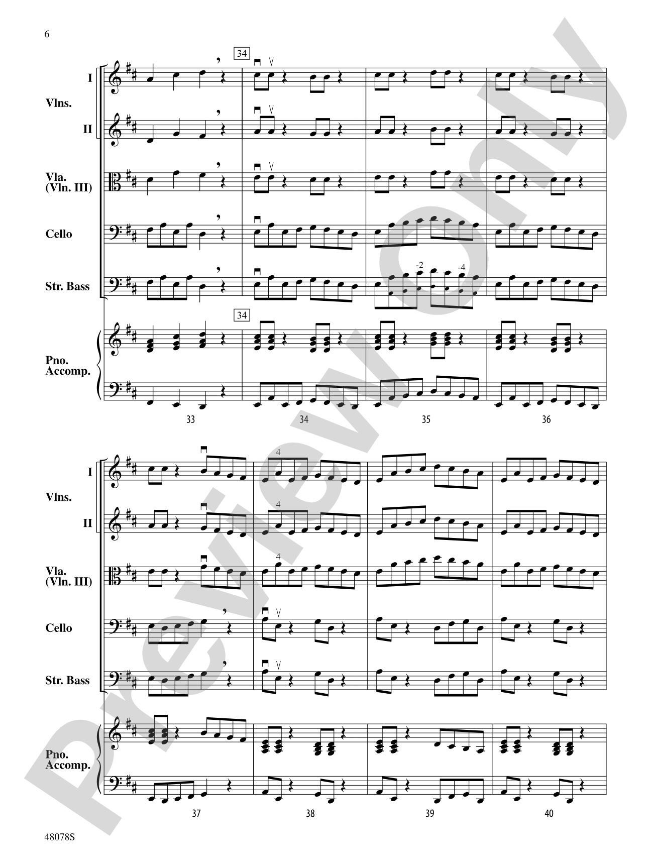 Dizzy Digits: Flexible String Ensemble Score & Parts