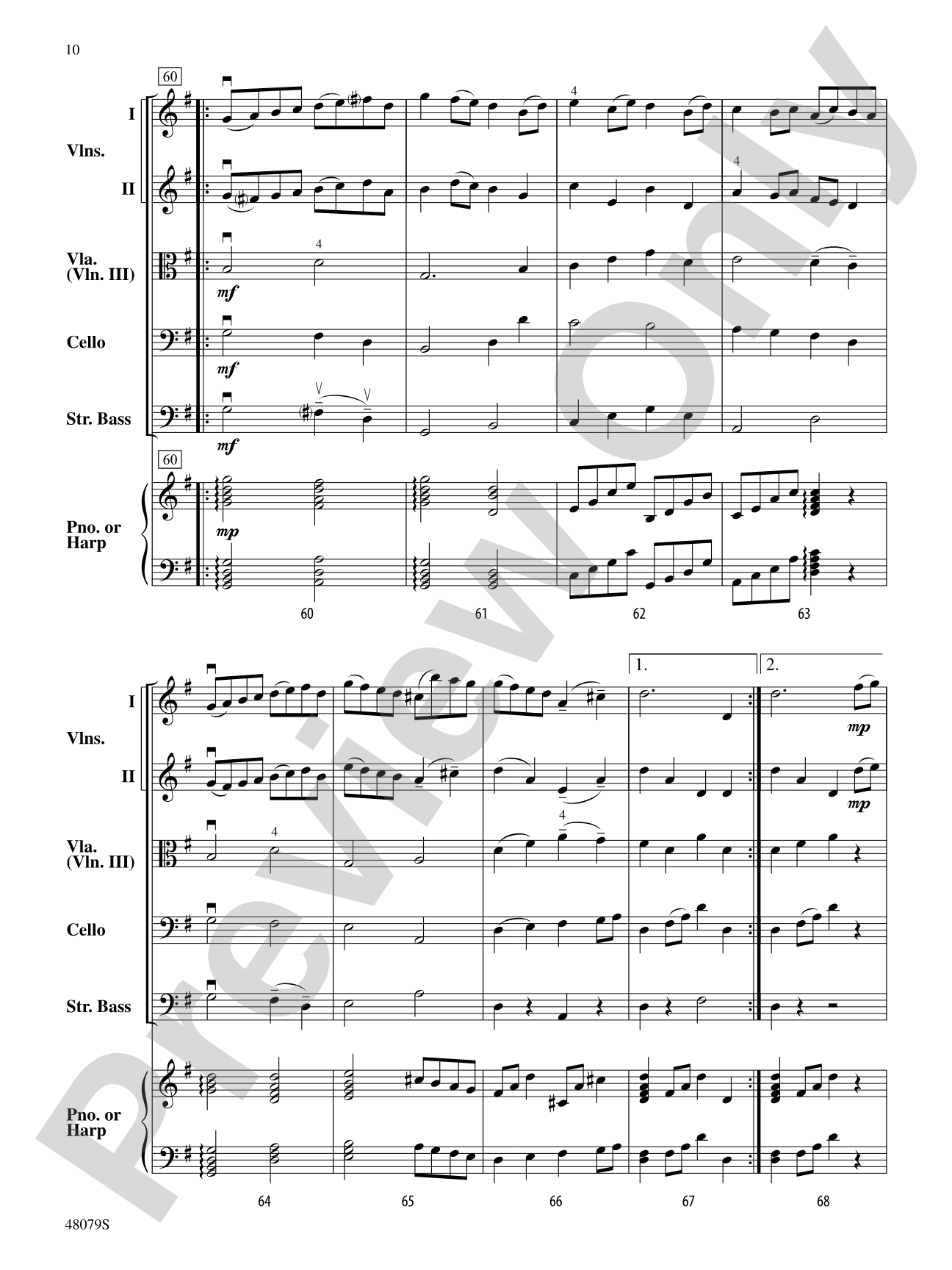 O'Carolan's Draught: String Orchestra Conductor Score & Parts
