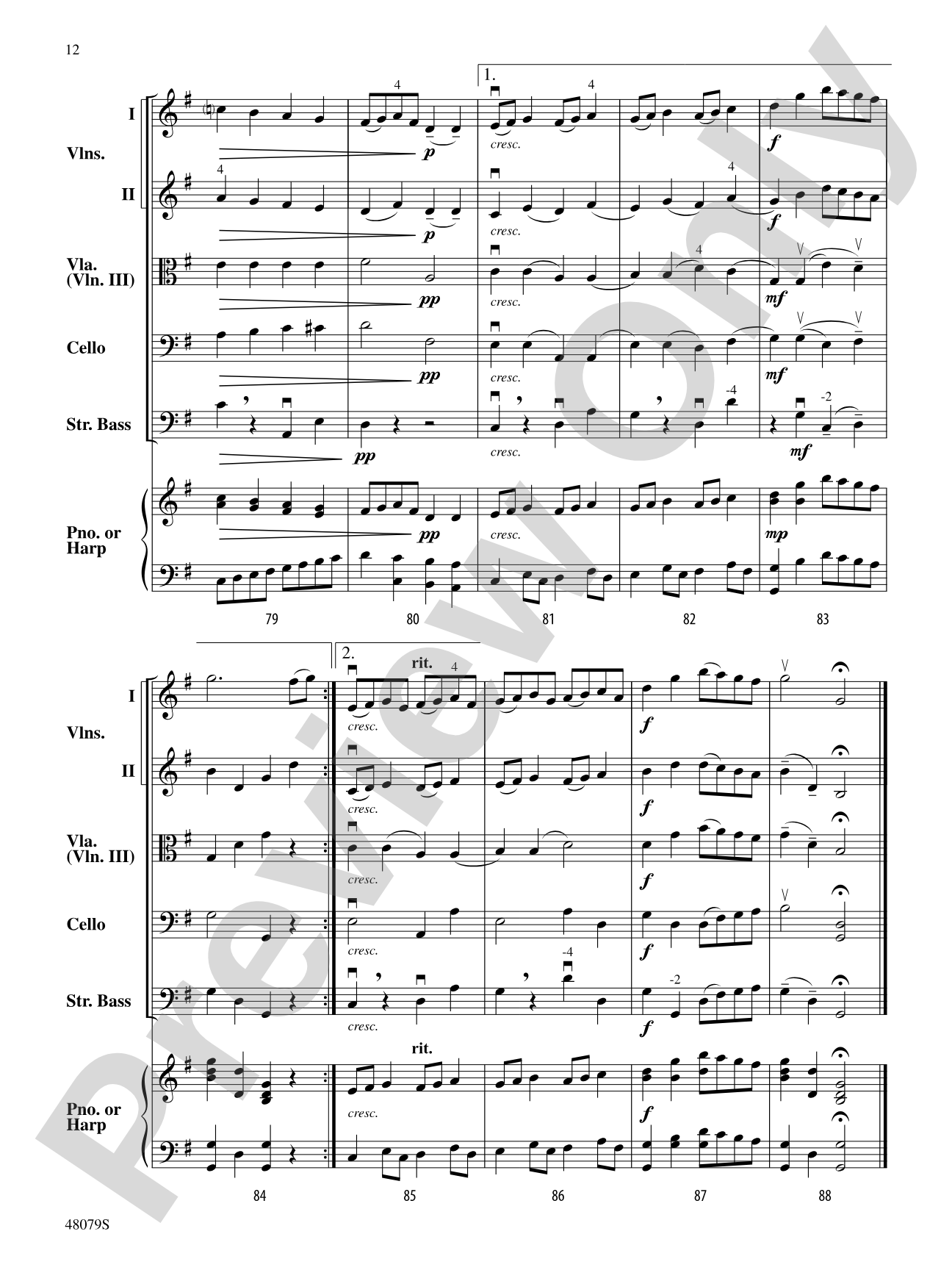 O'Carolan's Draught: String Orchestra Conductor Score & Parts