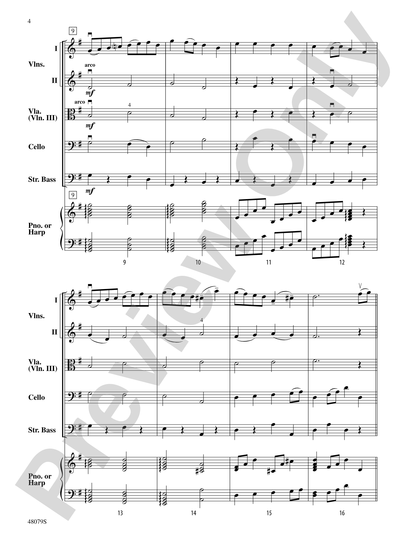 O'Carolan's Draught: String Orchestra Conductor Score & Parts