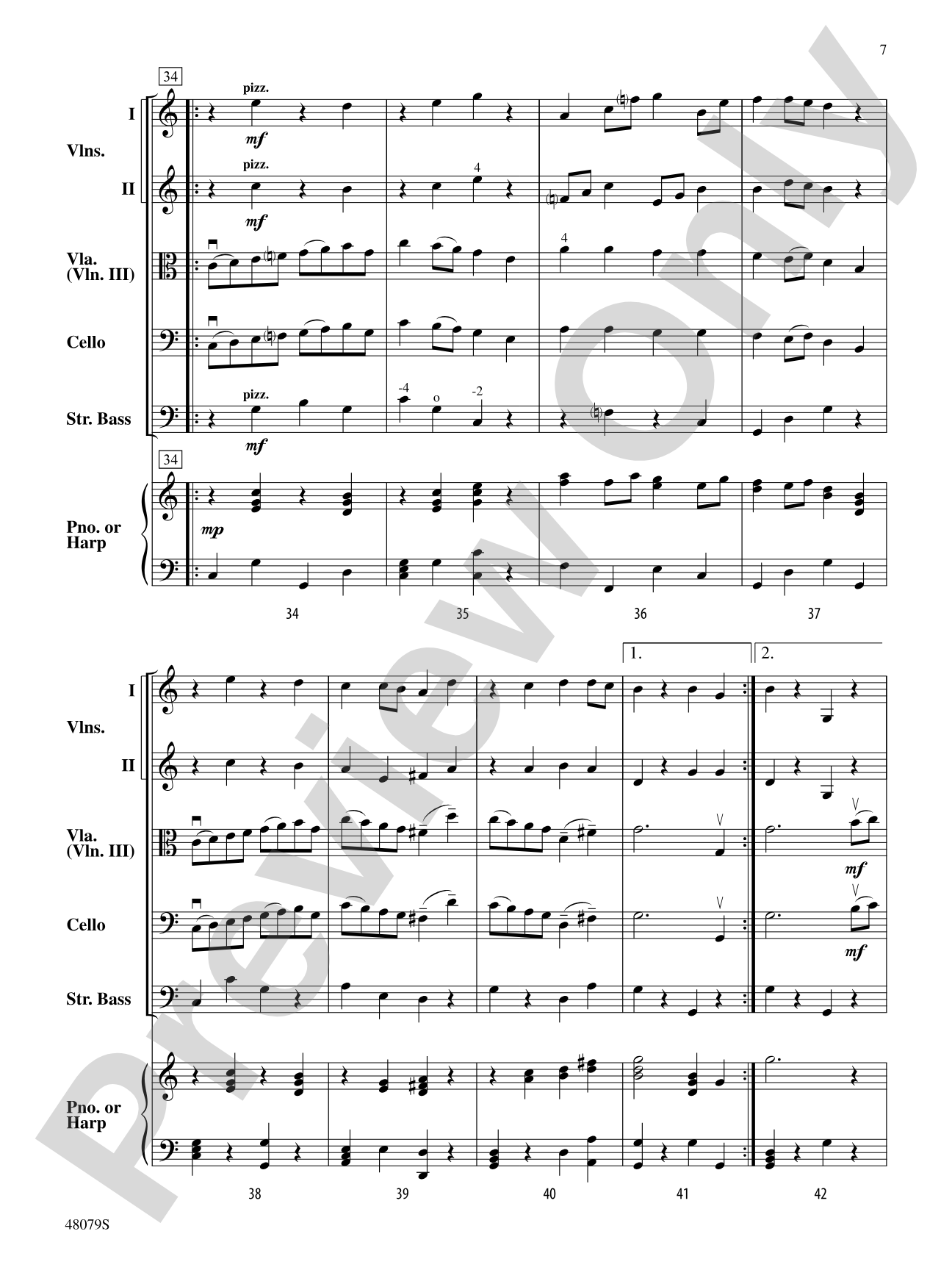 O'Carolan's Draught: String Orchestra Conductor Score & Parts