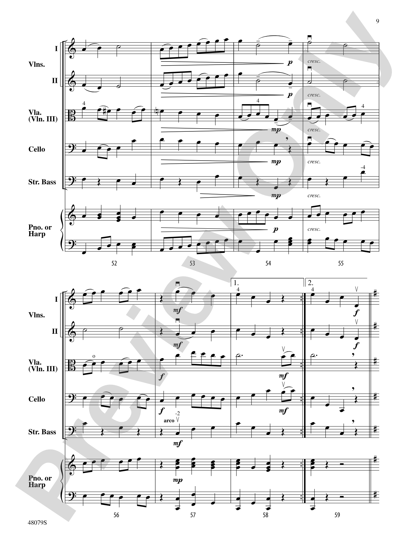 O'Carolan's Draught: String Orchestra Conductor Score & Parts