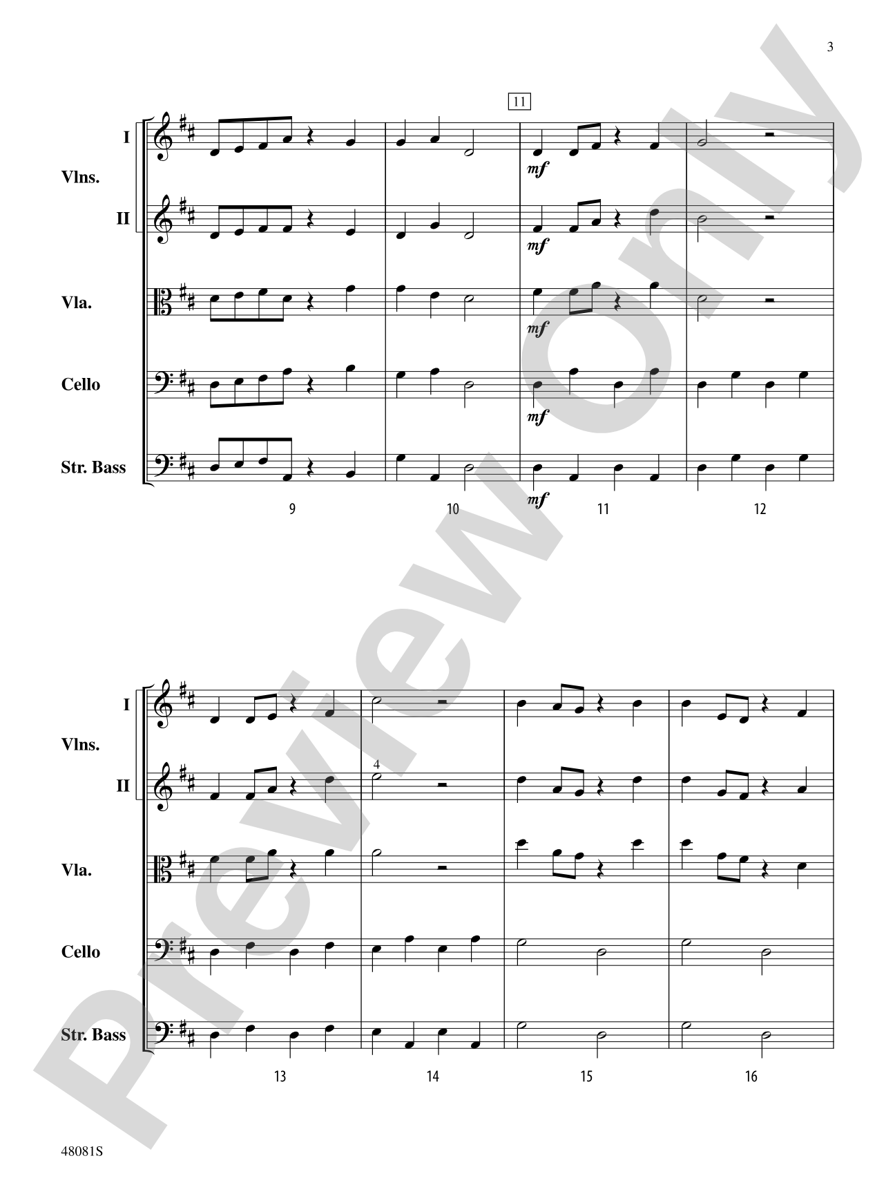 Brio: String Orchestra Conductor Score & Parts