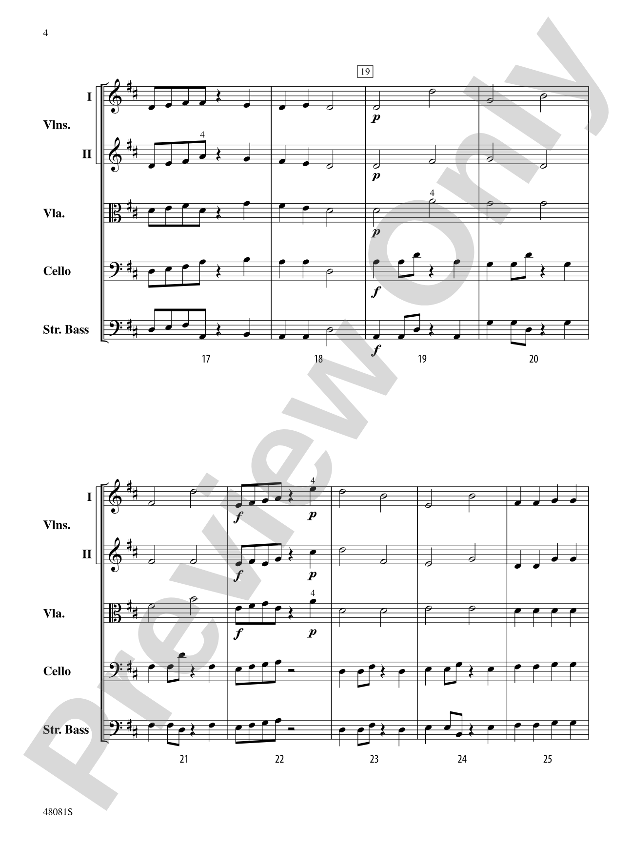 Brio: String Orchestra Conductor Score & Parts