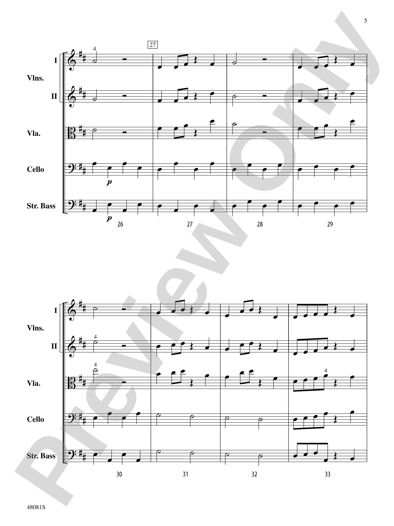 Brio: String Orchestra Conductor Score & Parts