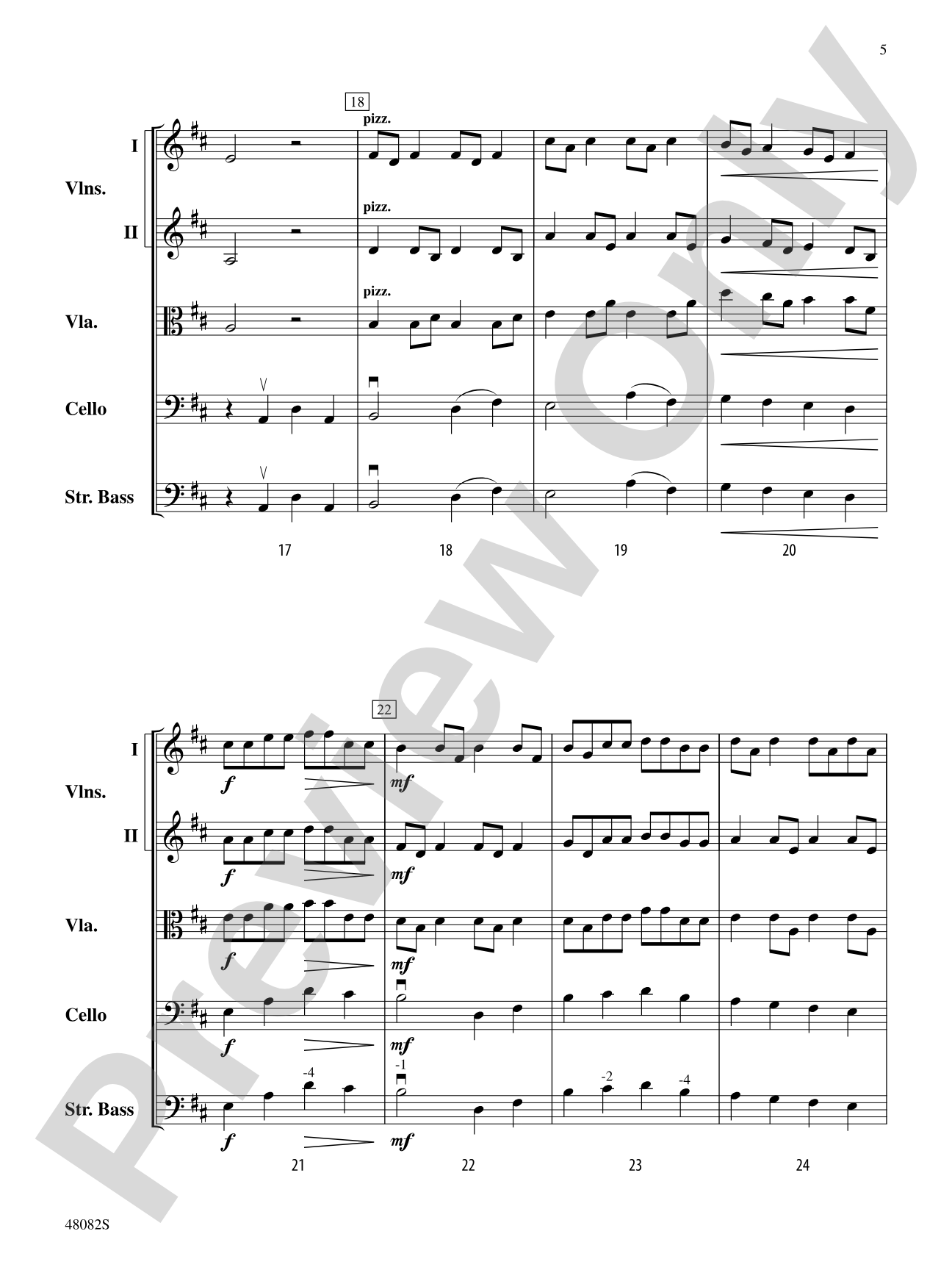 Dolce: String Orchestra Conductor Score & Parts