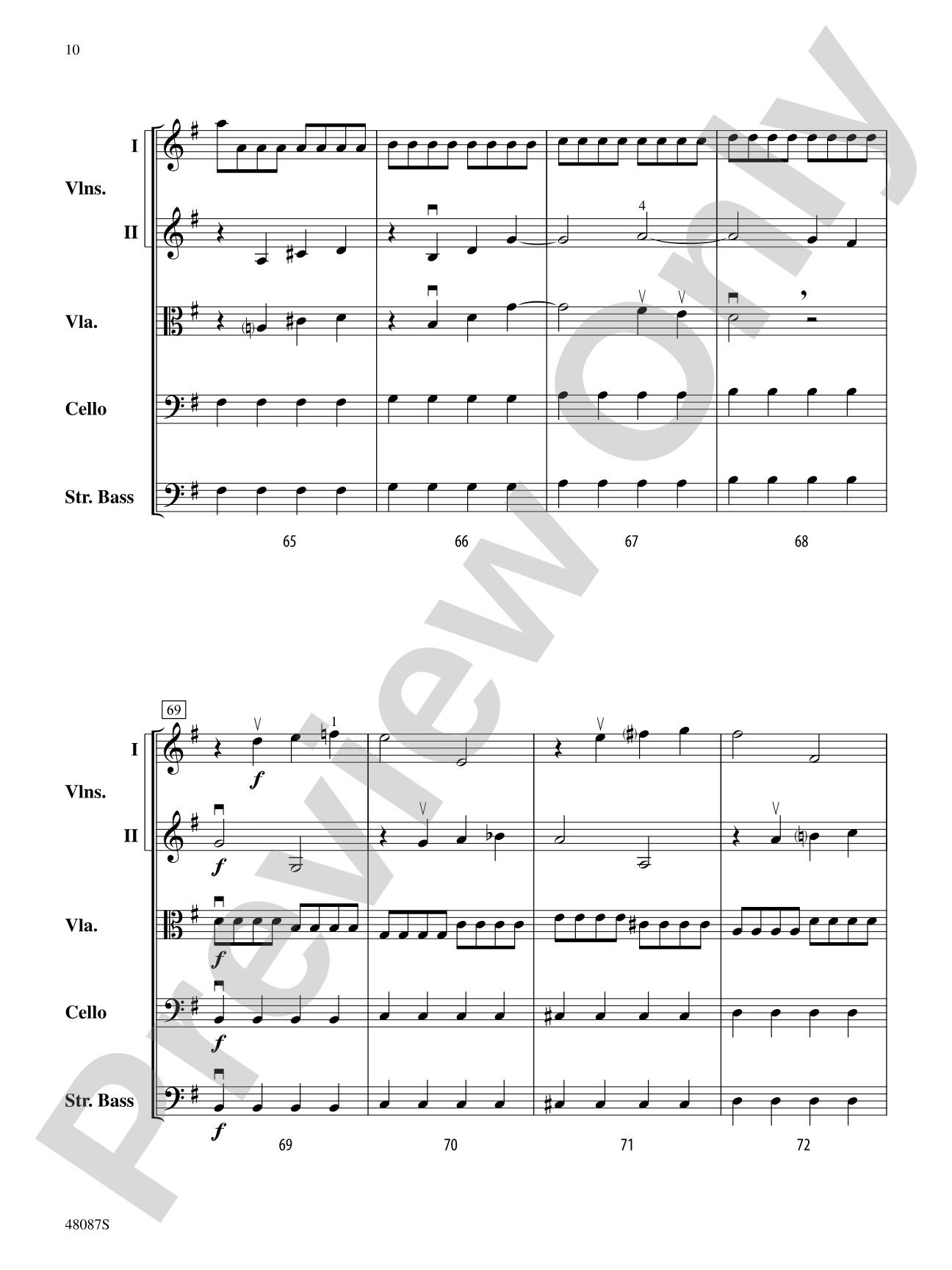Allegro: String Orchestra Conductor Score & Parts