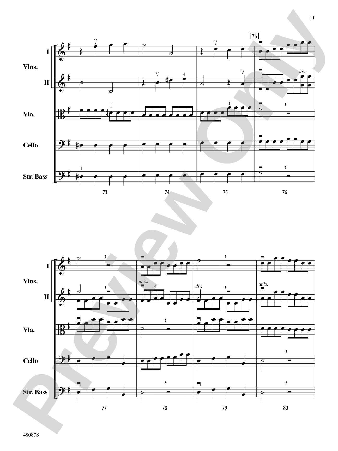 Allegro: String Orchestra Conductor Score & Parts