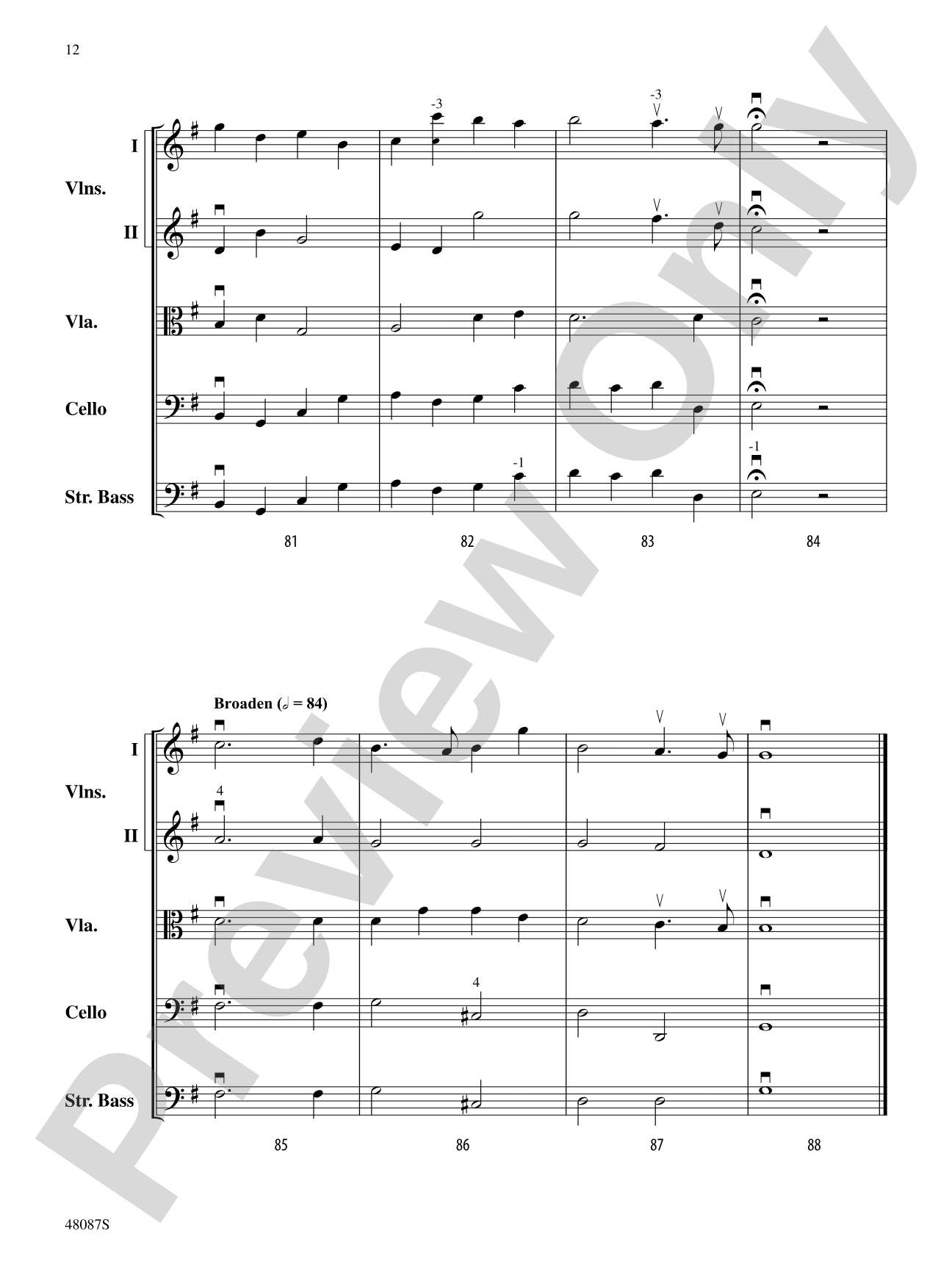 Allegro: String Orchestra Conductor Score & Parts