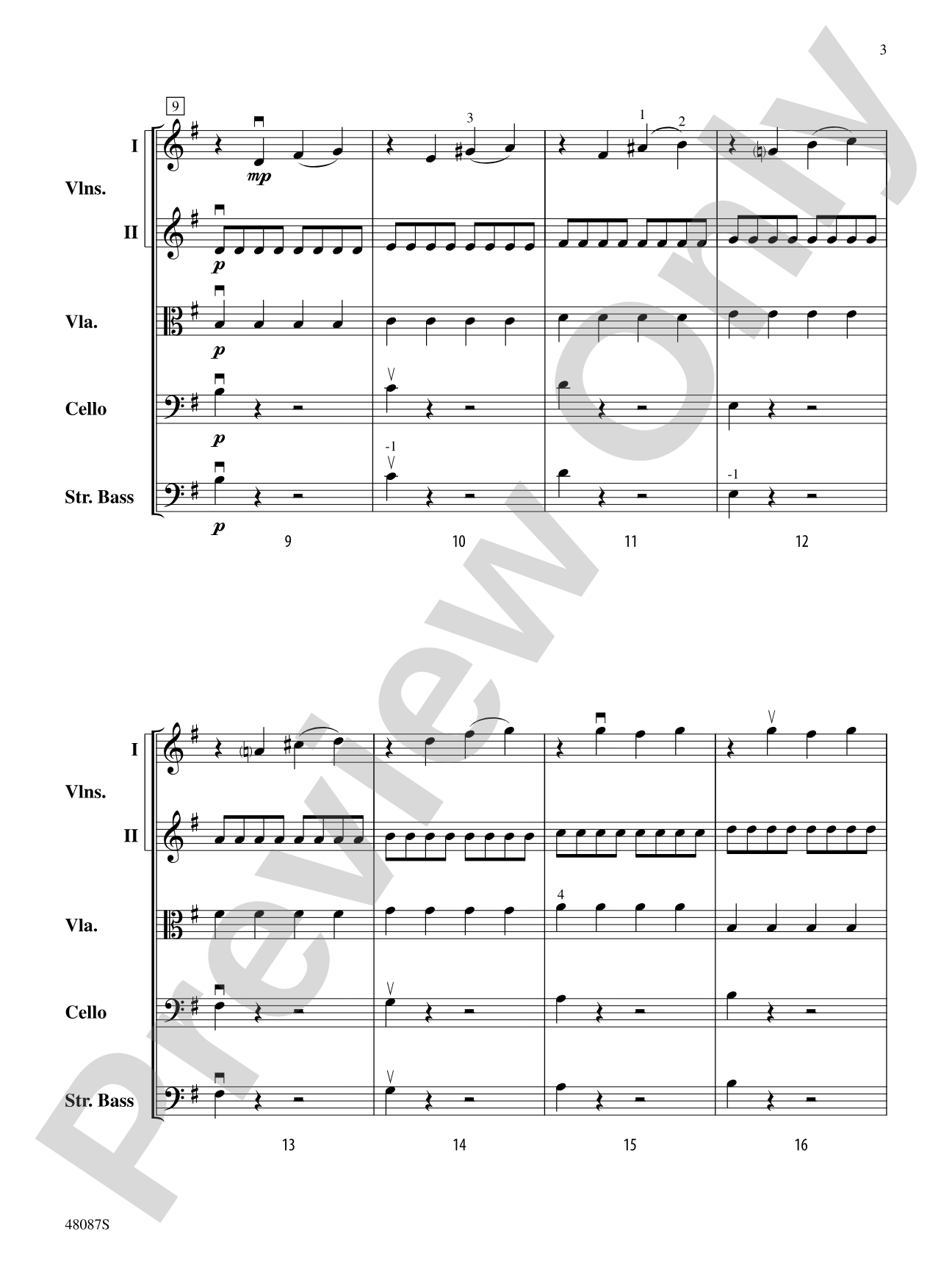 Allegro: String Orchestra Conductor Score & Parts