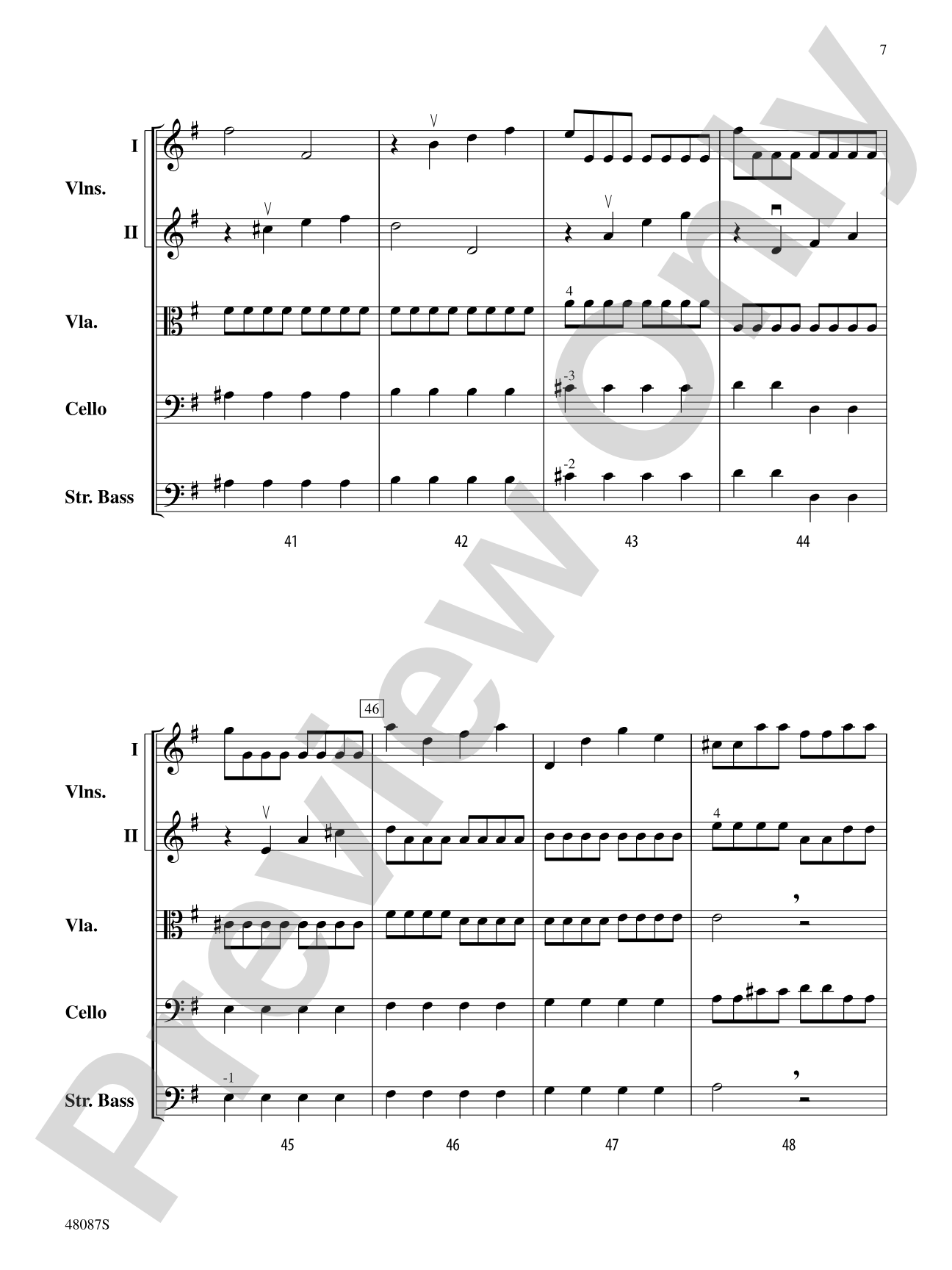 Allegro: String Orchestra Conductor Score & Parts