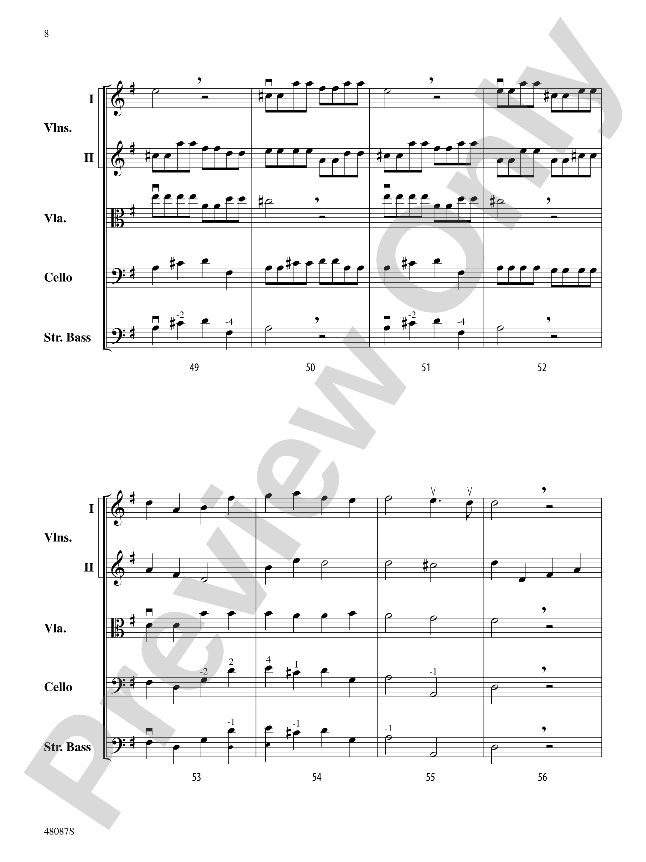 Allegro: String Orchestra Conductor Score & Parts