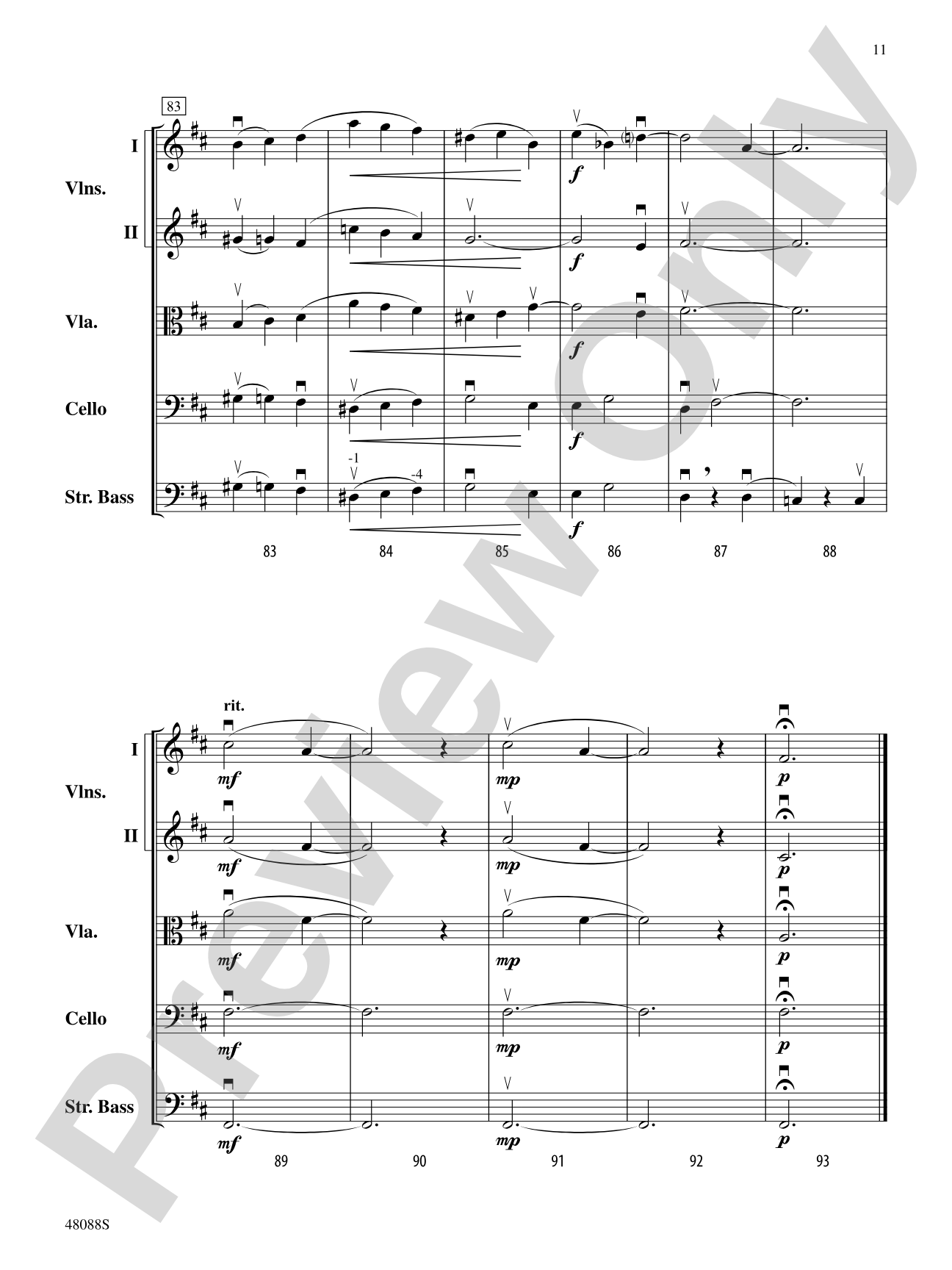 Allegro non troppo: String Orchestra Conductor Score & Parts