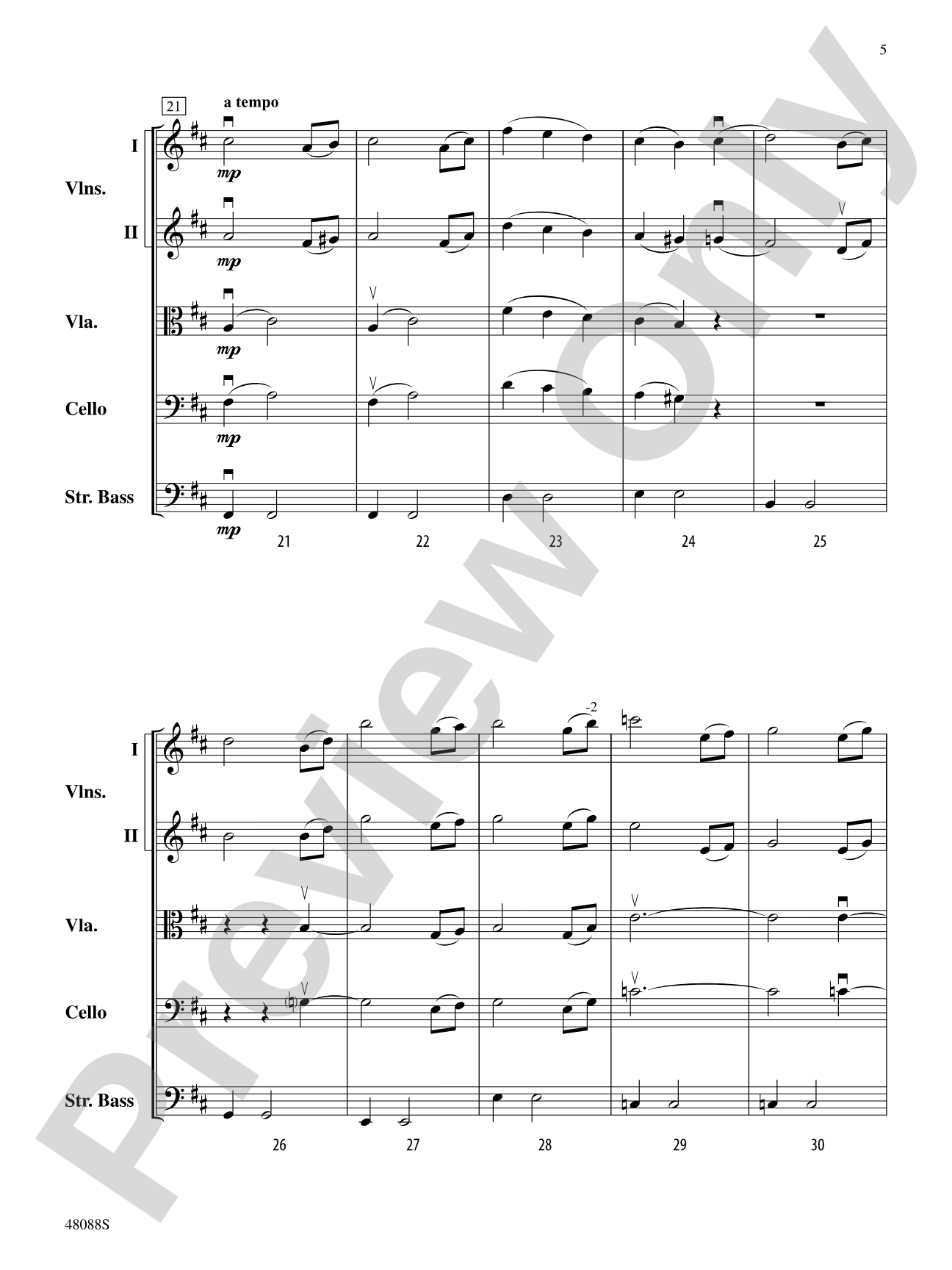 Allegro non troppo: String Orchestra Conductor Score & Parts