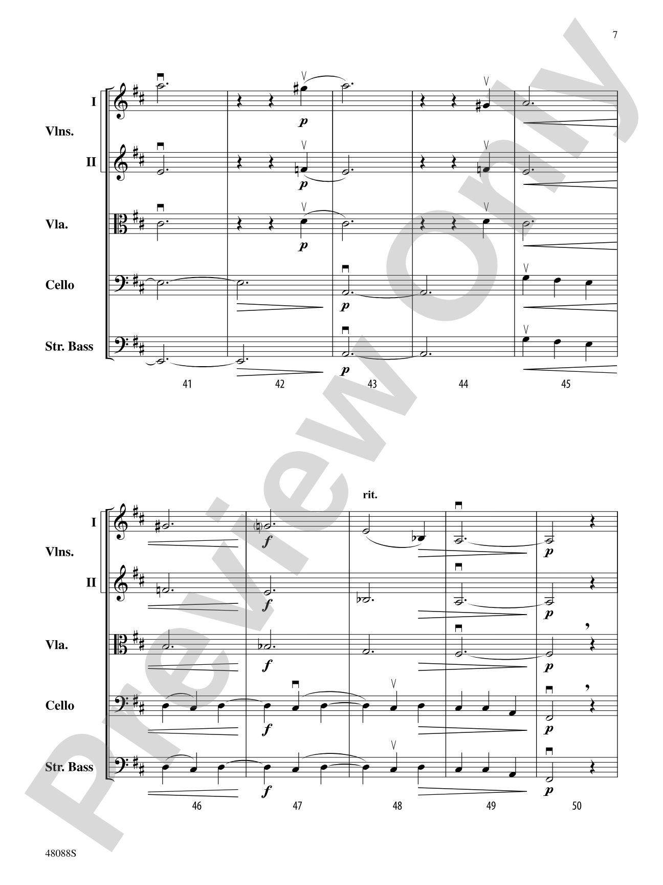 Allegro non troppo: String Orchestra Conductor Score & Parts