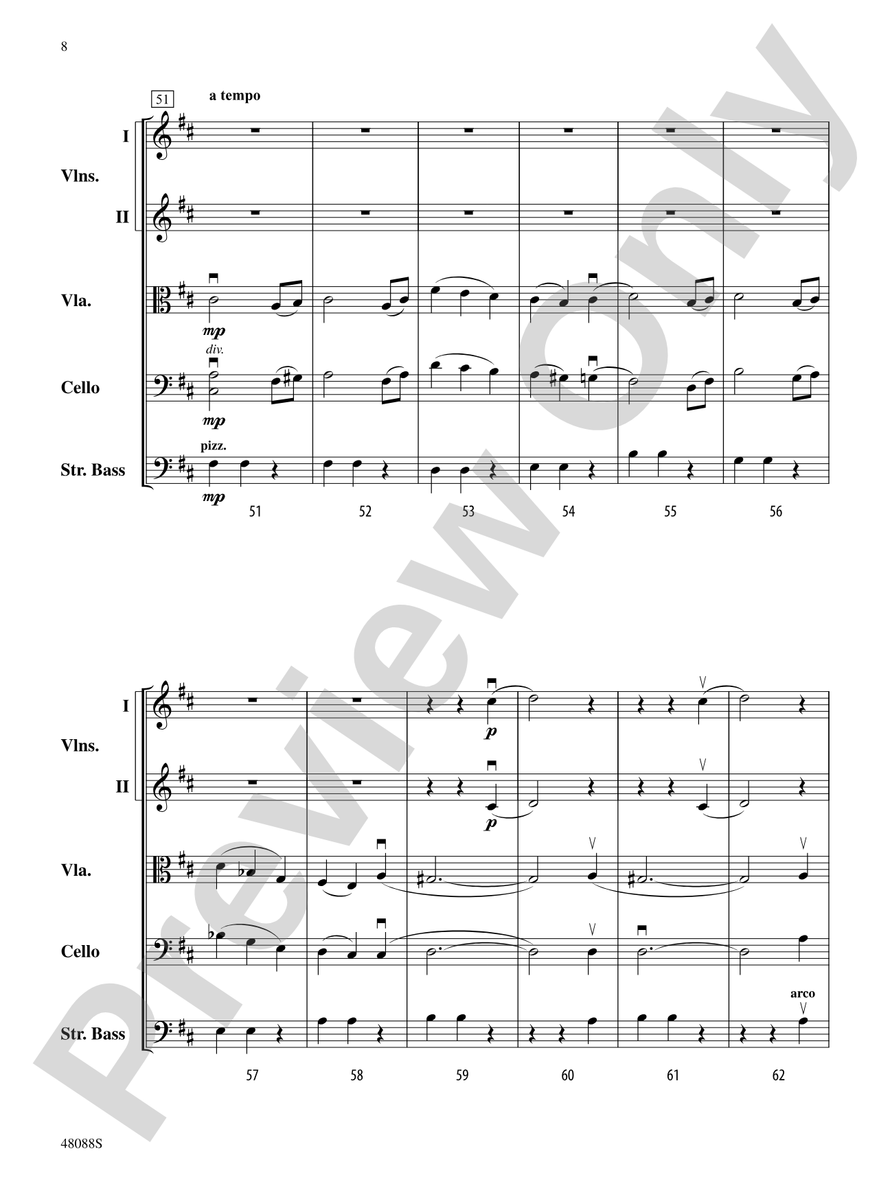 Allegro non troppo: String Orchestra Conductor Score & Parts