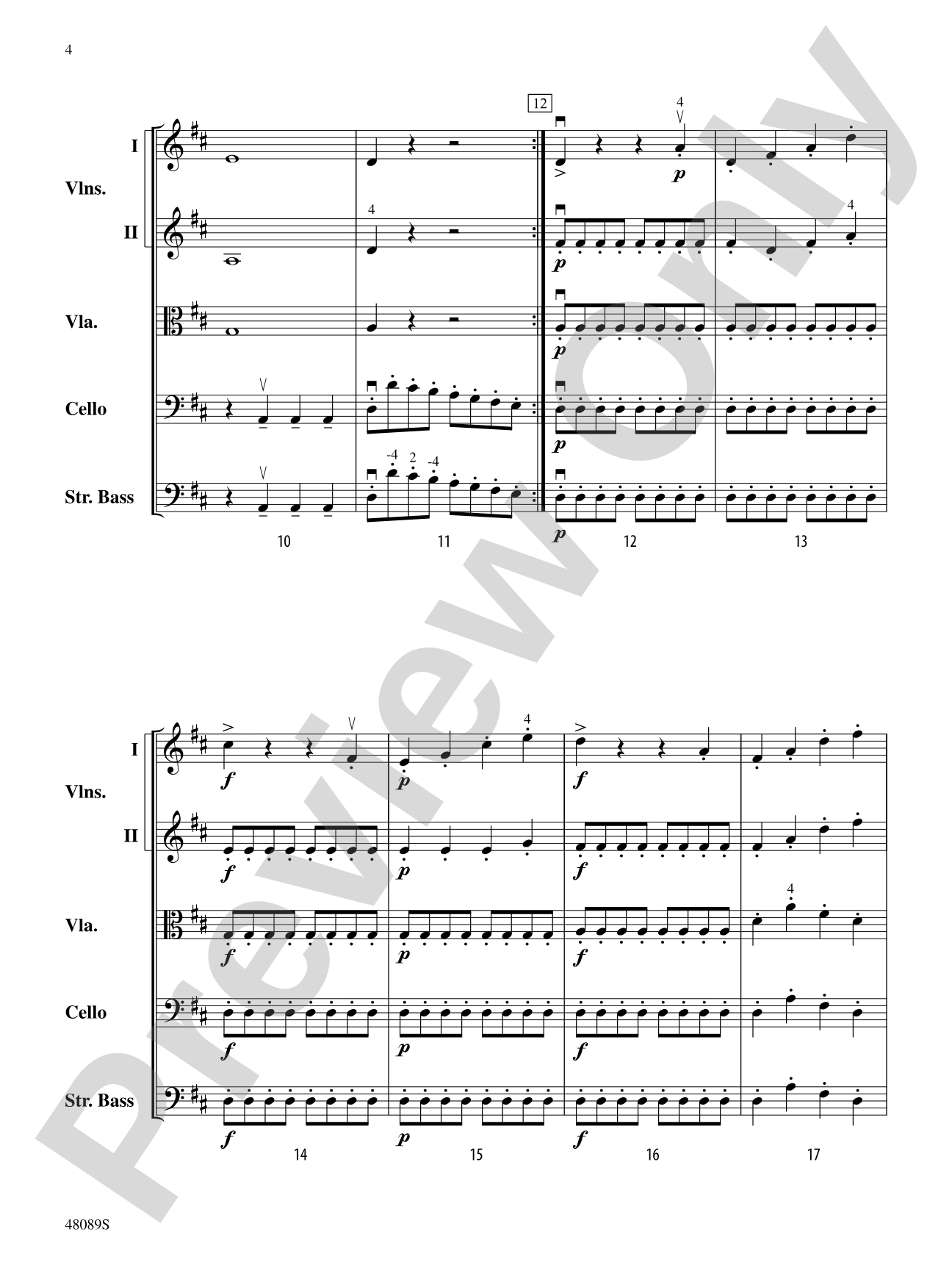 Allegro Molto: String Orchestra Conductor Score & Parts